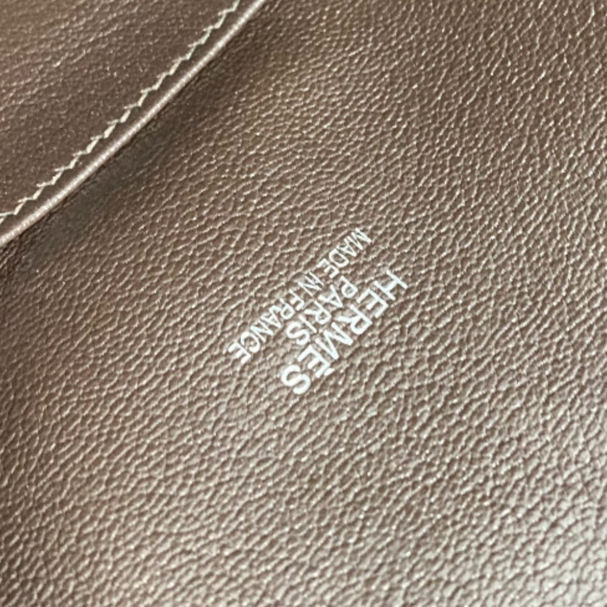 Hermes Jypsiere Dark Brown Taurillon Clemence Leather Shoulder Bag (Pre-Owned)