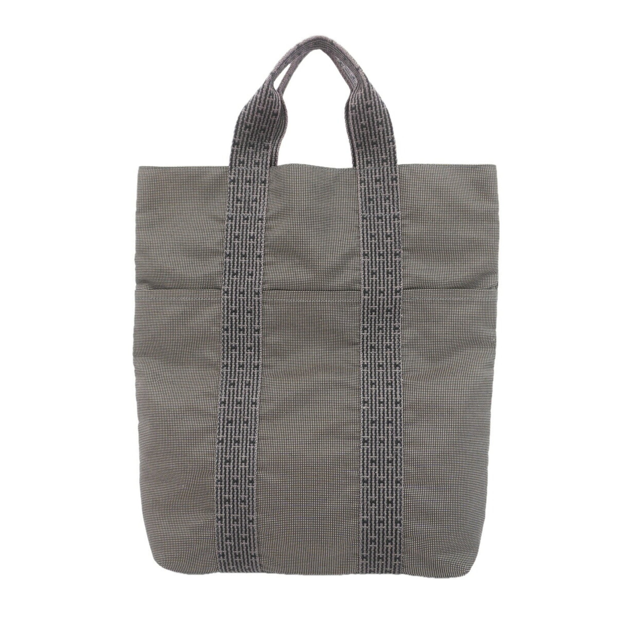 Hermes Gray Nylon Tote Bag (Pre-Owned)