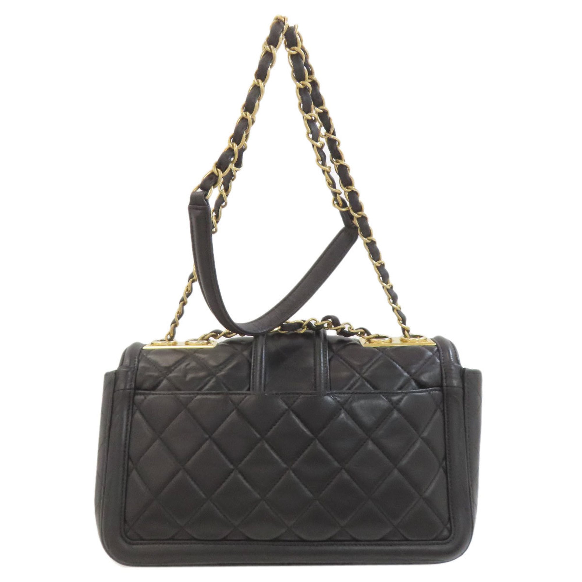 Chanel Black Leather Shoulder Bag (Pre-Owned)