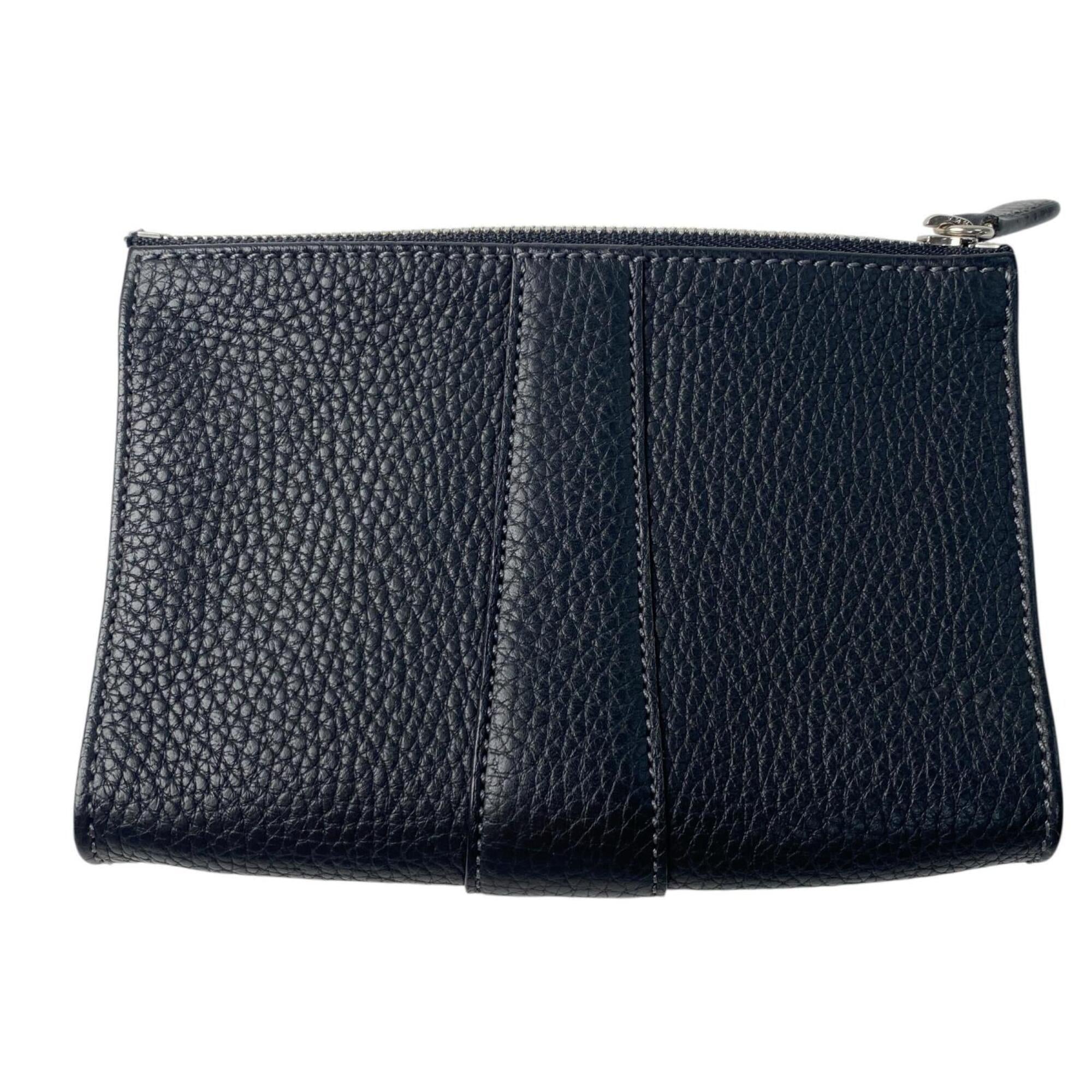 Loewe Black Leather Coin Purse/Coin Case (Pre-Owned)