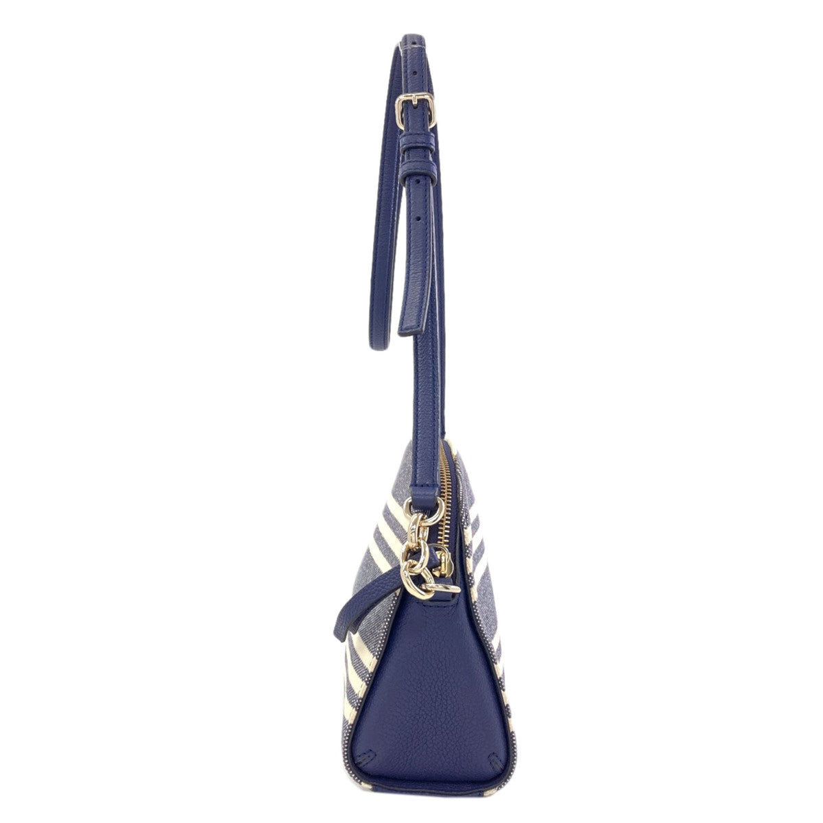 Kate Spade Blue Canvas Leather Shoulder Bag (Pre-Owned)