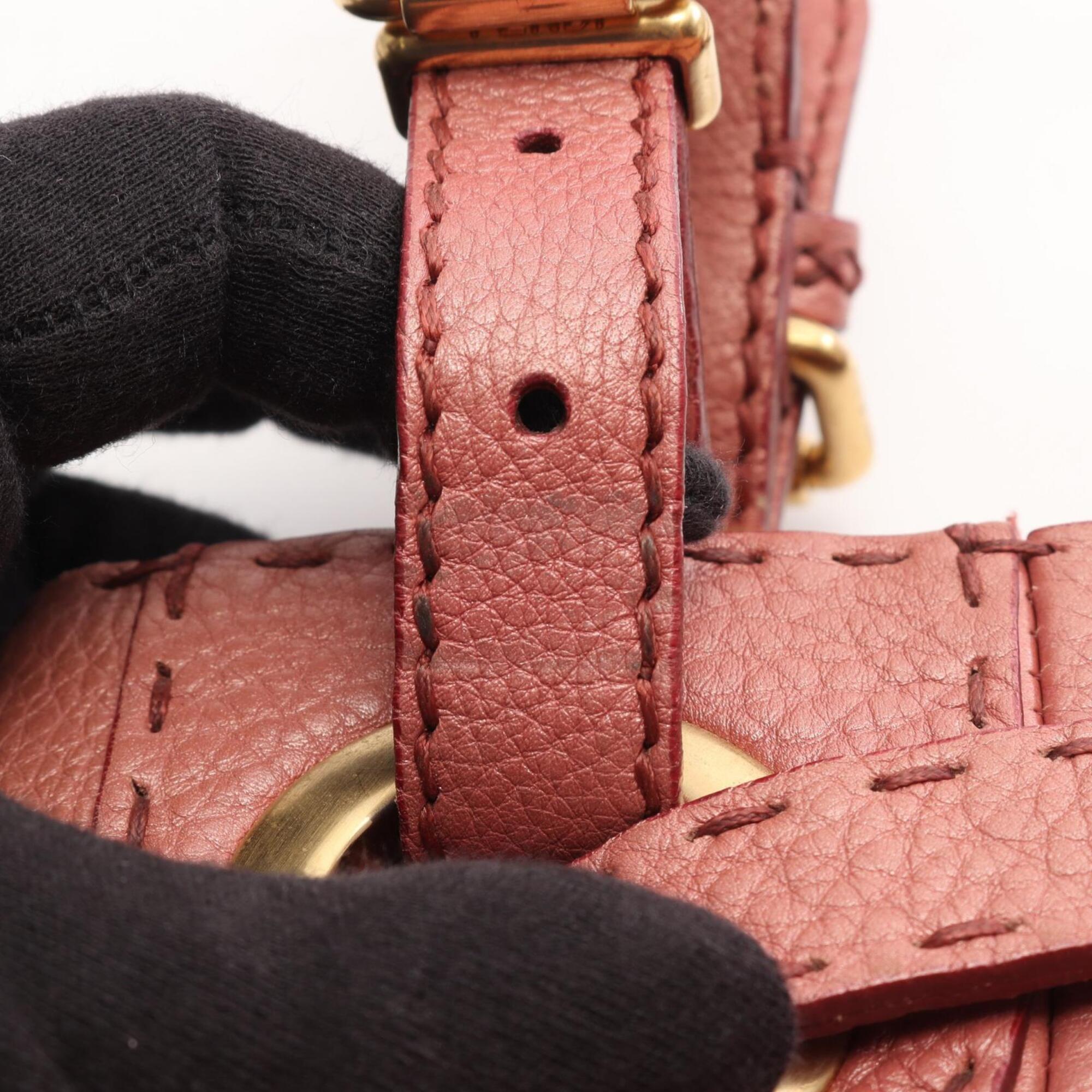 Fendi Pink Leather Handbag Tote Bag (Pre-Owned)