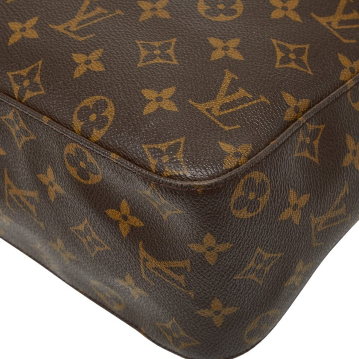 Louis Vuitton Monogram Brown Pvc Leather Handbag Shoulder Bag (Pre-Owned)