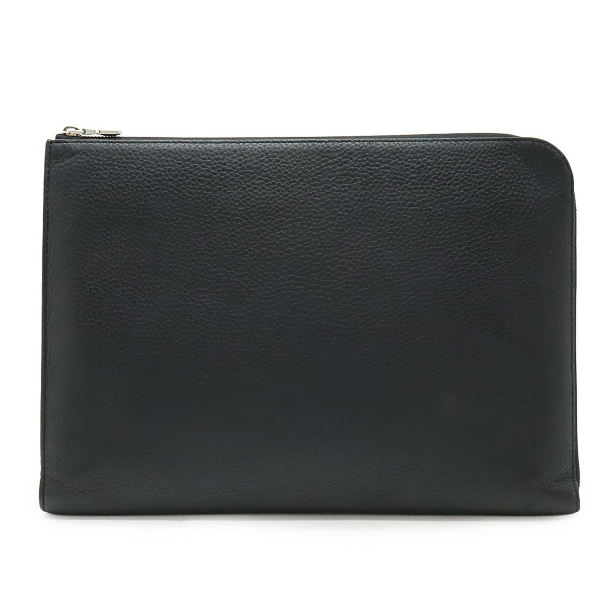 Louis Vuitton Black Noir Leather Clutch Bag Pochette (Pre-Owned)