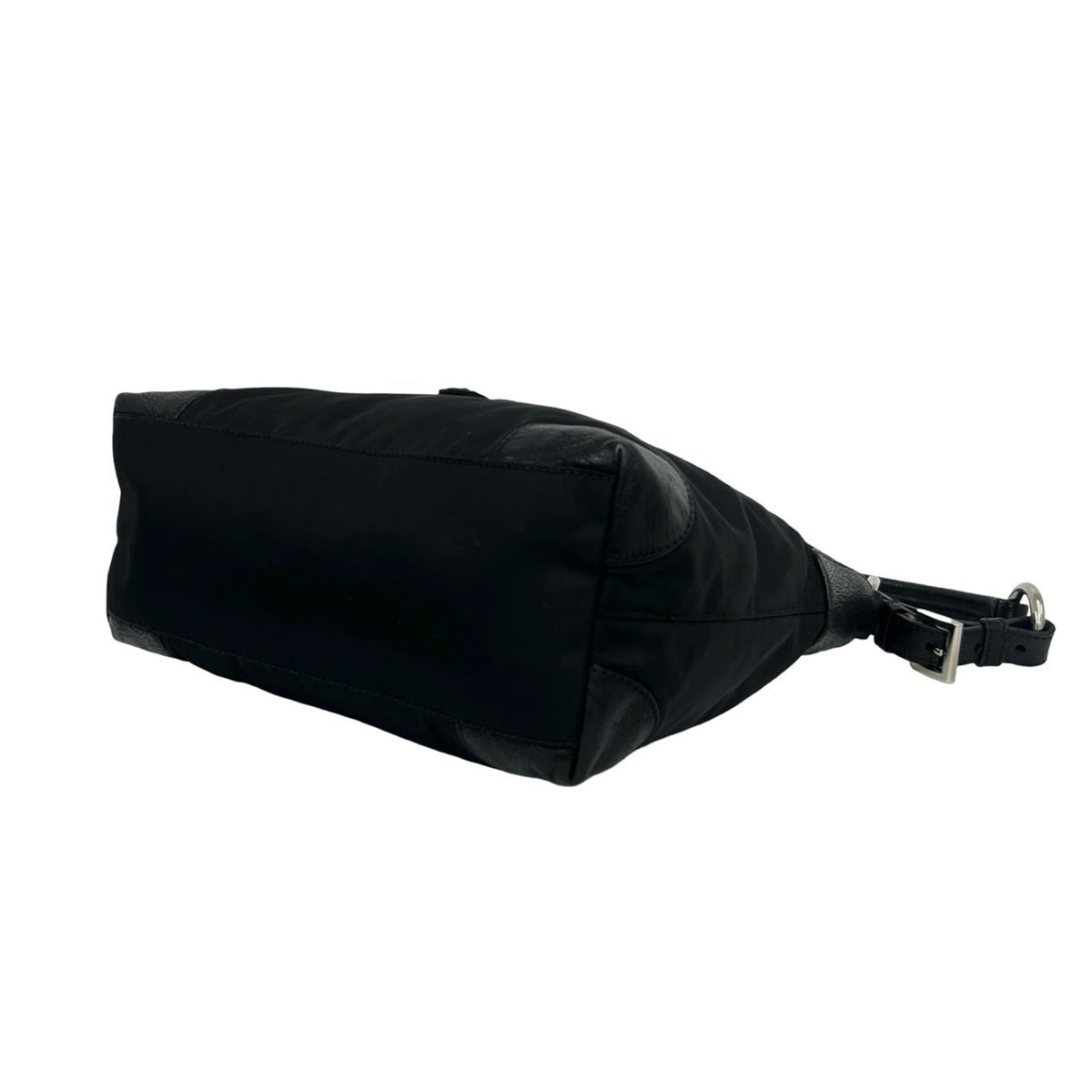 Prada Black Nylon Leather Shoulder Bag (Pre-Owned)