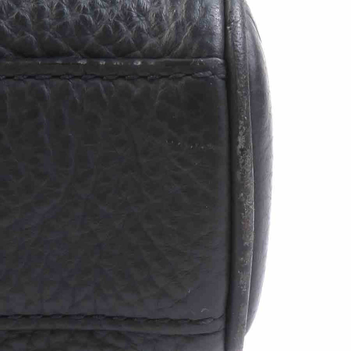 Coach Charcoal Gray Leather Shoulder Bag (Pre-Owned)