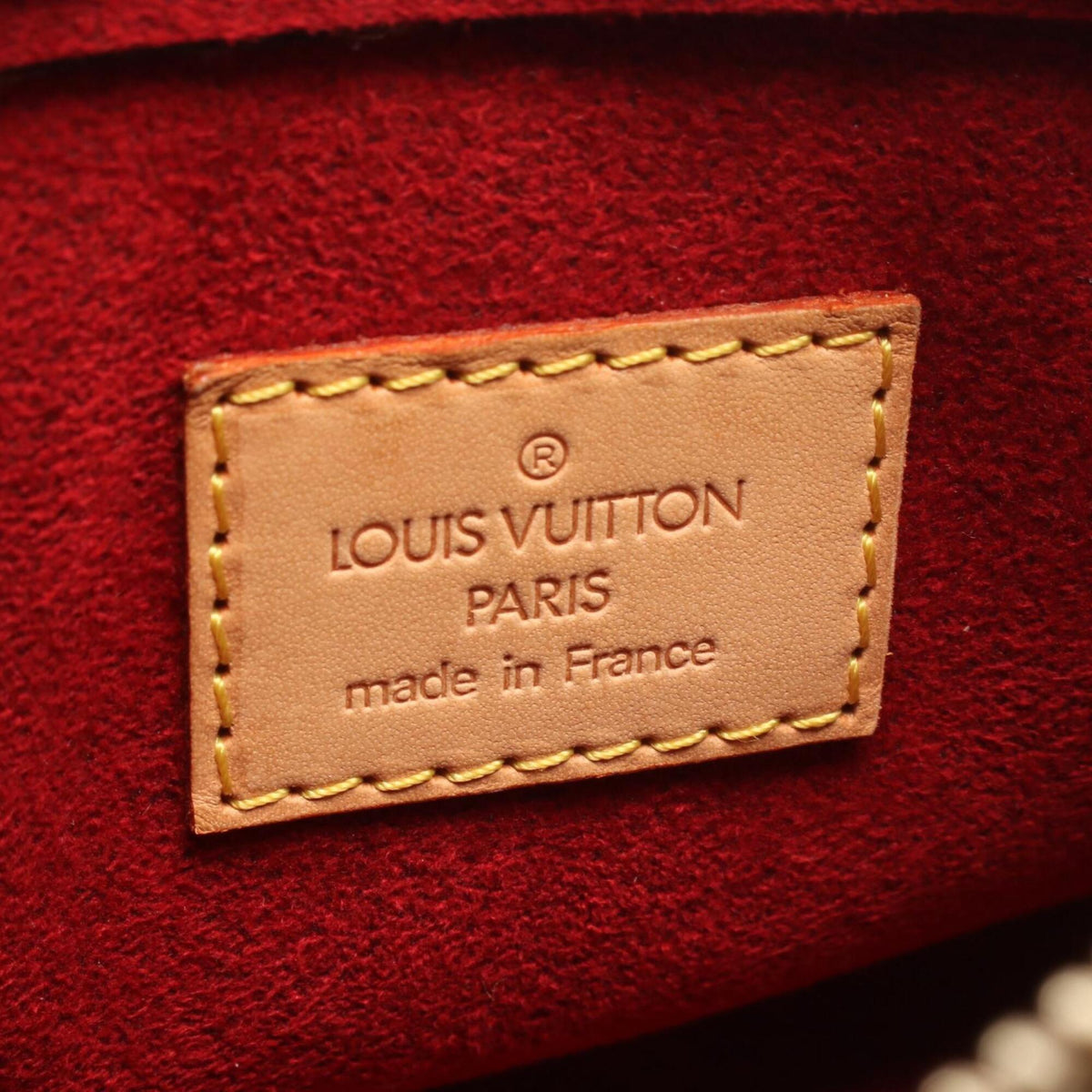 Louis Vuitton Brown Monogram Coated Canvas Leather Handbag Shoulder Bag (Pre-Owned)