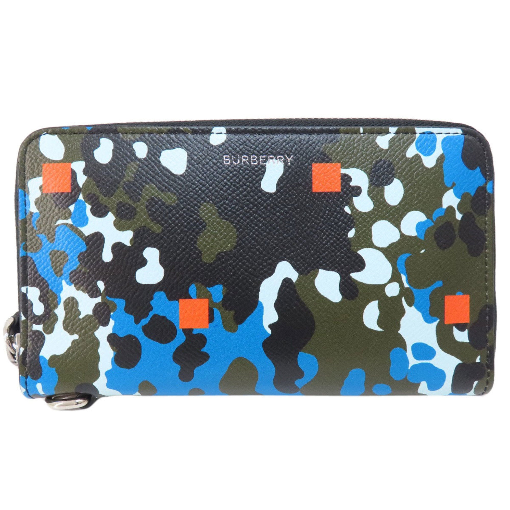 Burberry Green Pvc Long Wallet (Bi-Fold) (Pre-Owned)