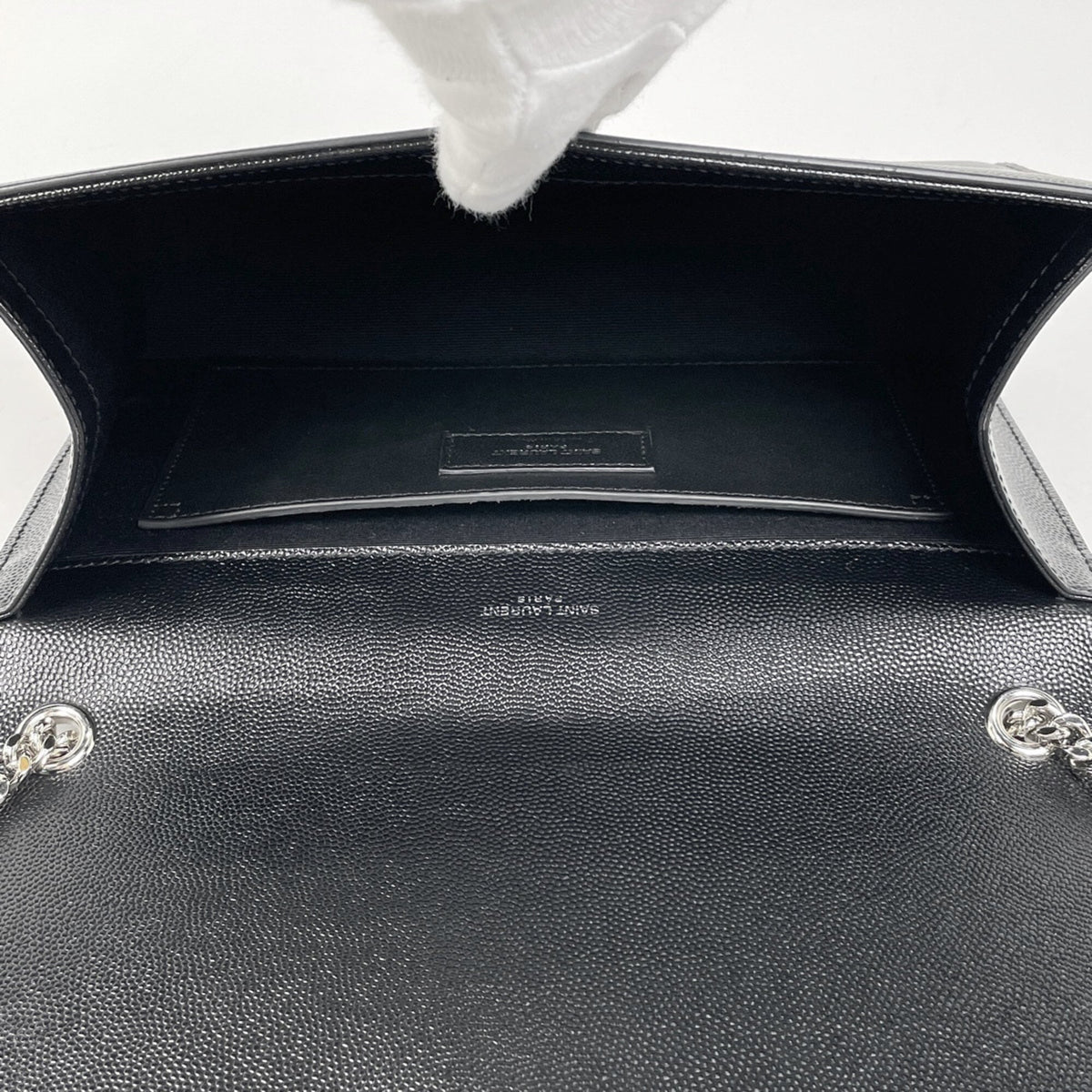 Saint Laurent Black Leather Shoulder Bag (Pre-Owned)