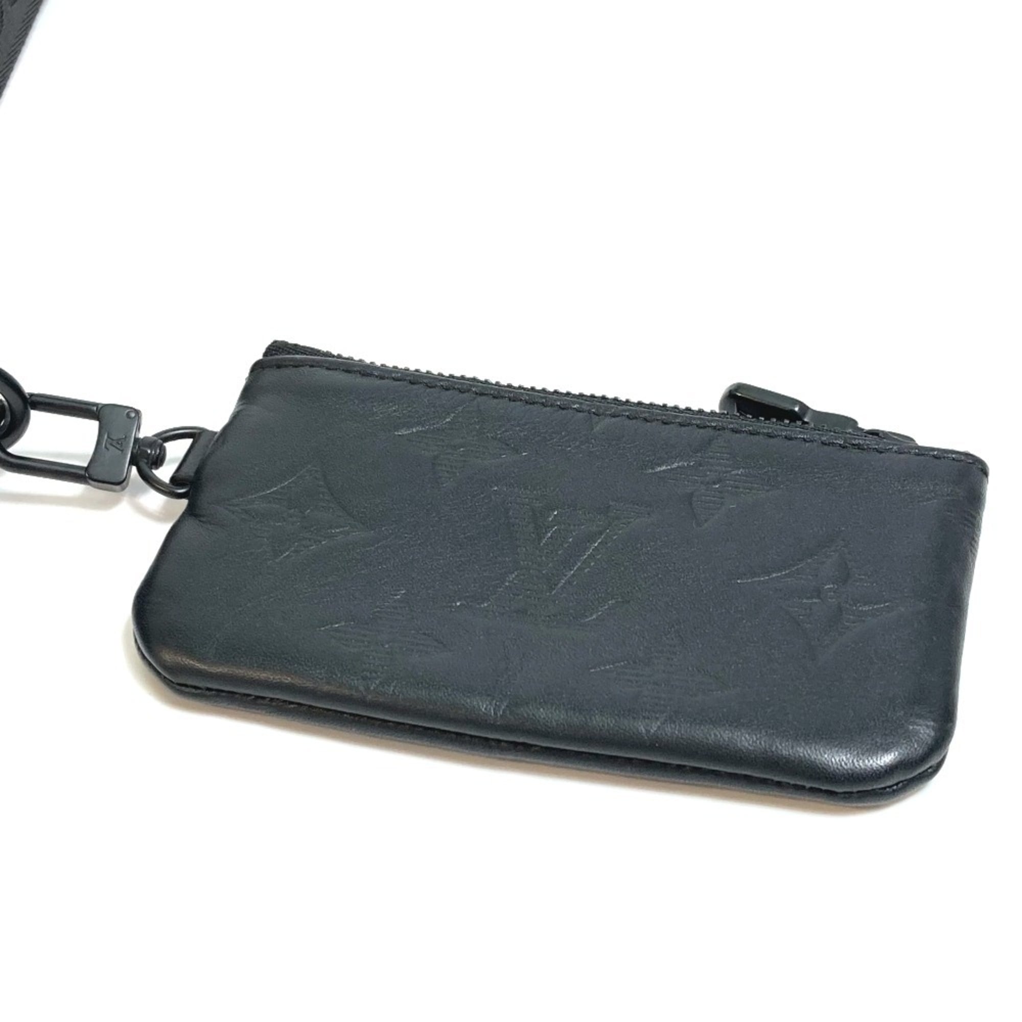 Louis Vuitton Black Monogram Shadow Shoulder Bag Sling Bag (Pre-Owned)