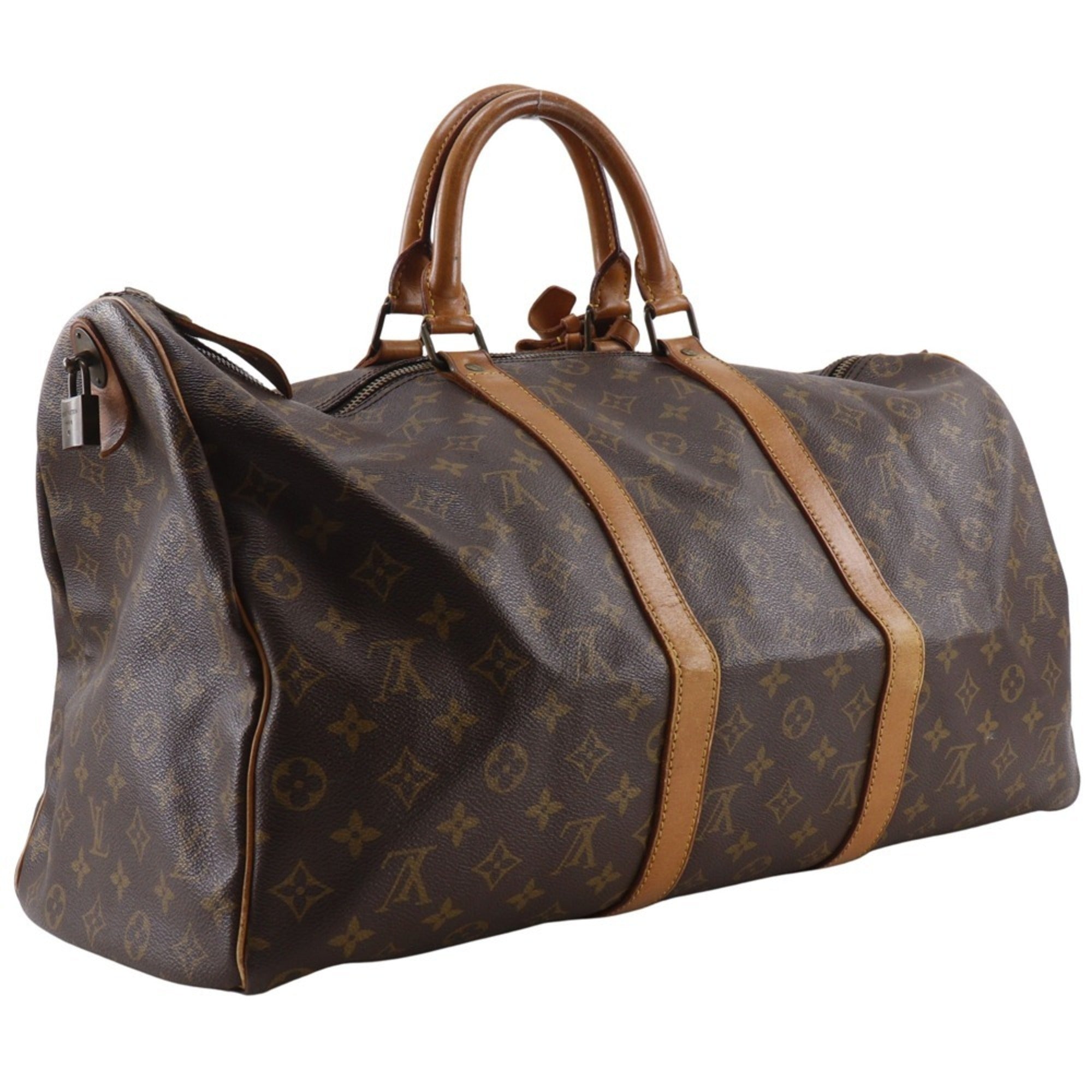 Louis Vuitton Brown Monogram Canvas Boston Bag (Pre-Owned)