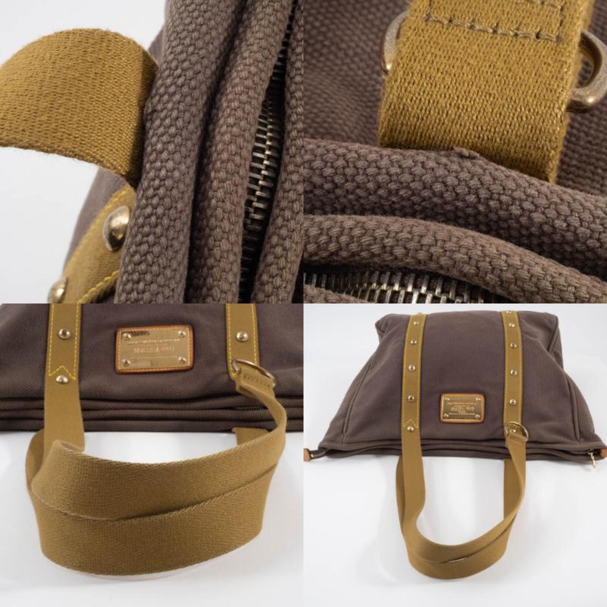 Louis Vuitton Antigua Brown Canvas Tote Bag (Pre-Owned)