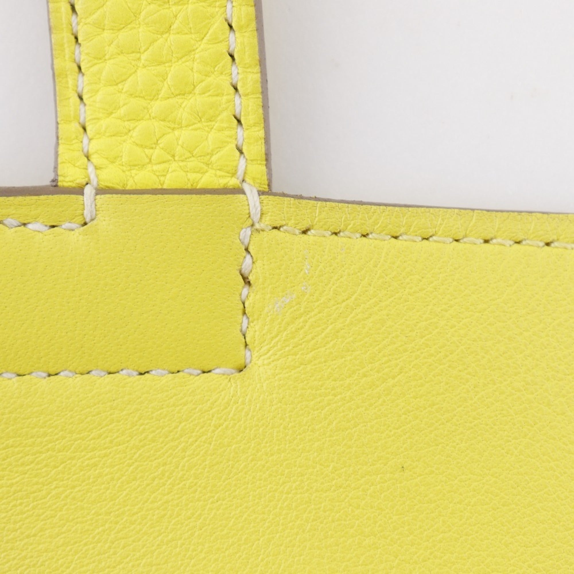 Hermes Taurillon Clemence Leather Handbag (Pre-Owned)
