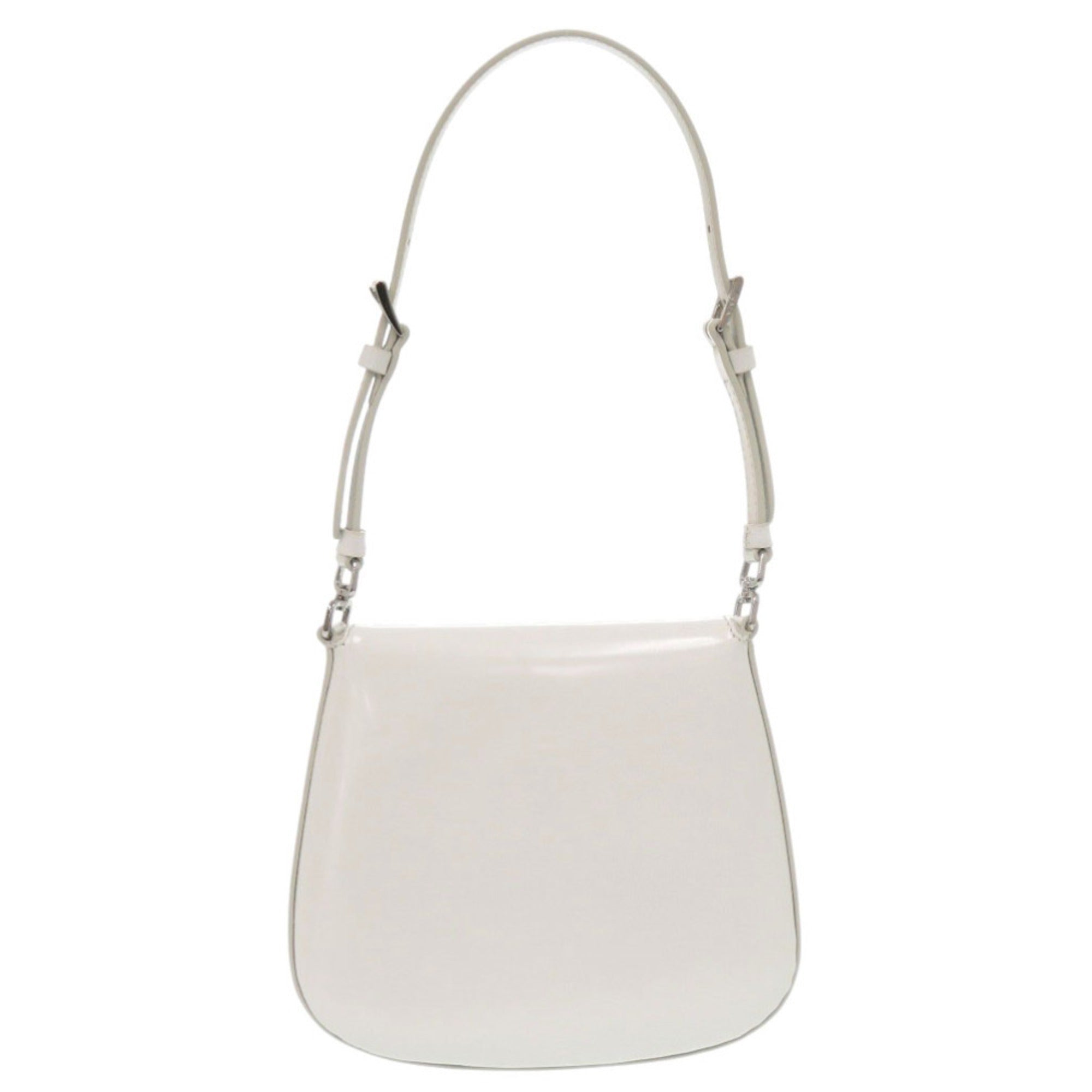 Prada White Leather Shoulder Bag (Pre-Owned)