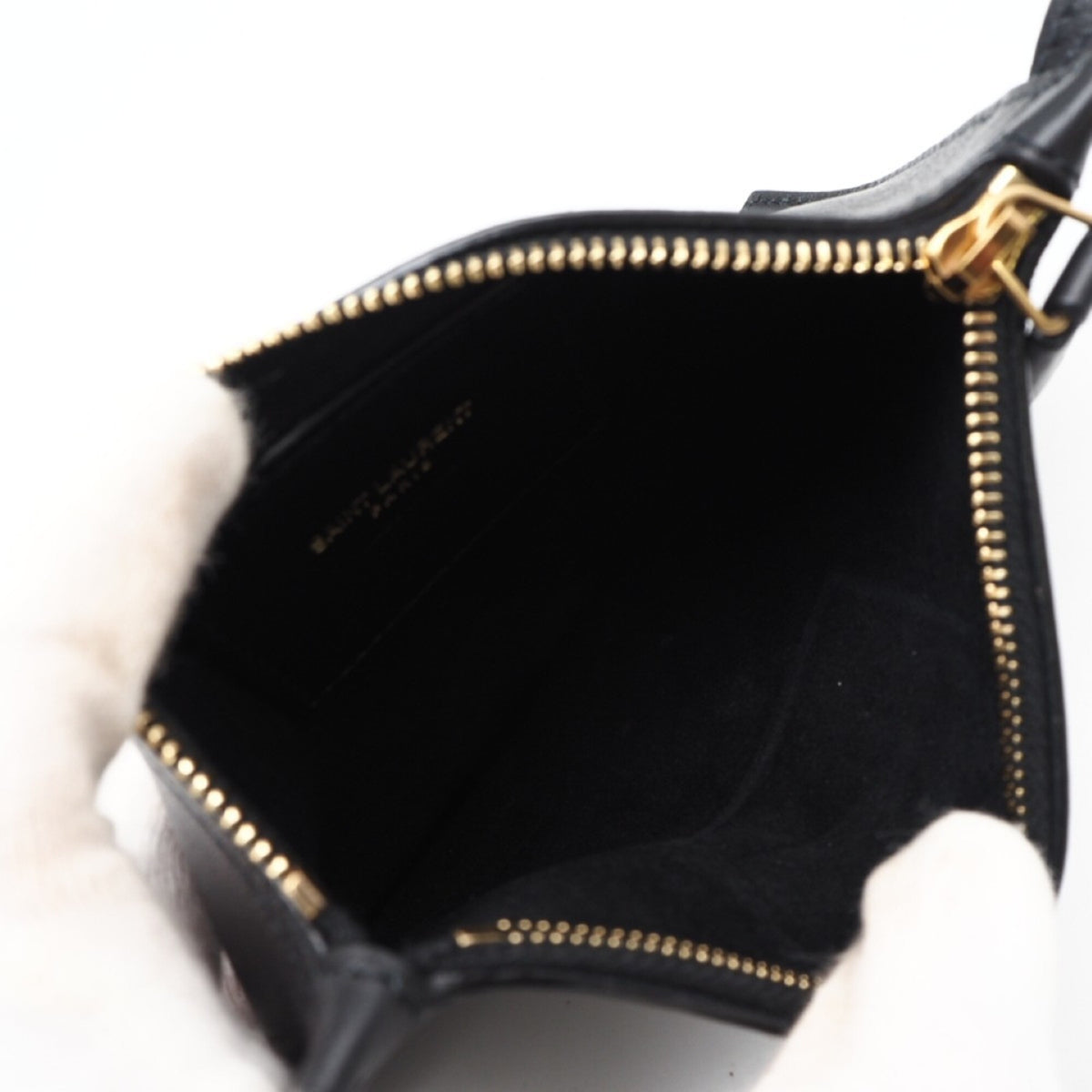 Yves Saint Laurent Black Leather Shoulder Bag (Pre-Owned)