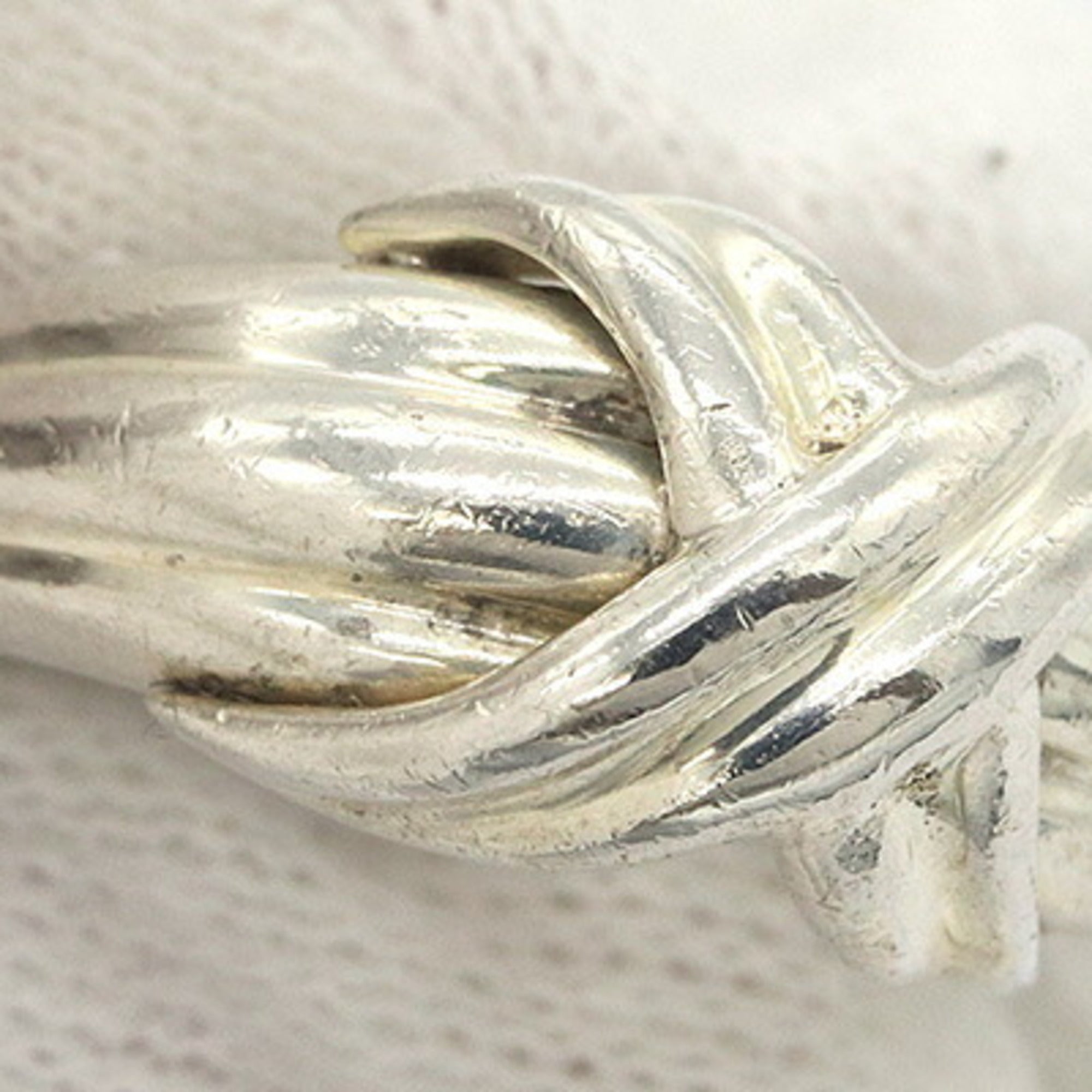 Tiffany Silver Sterling Silver 925 Band Ring (Pre-Owned)