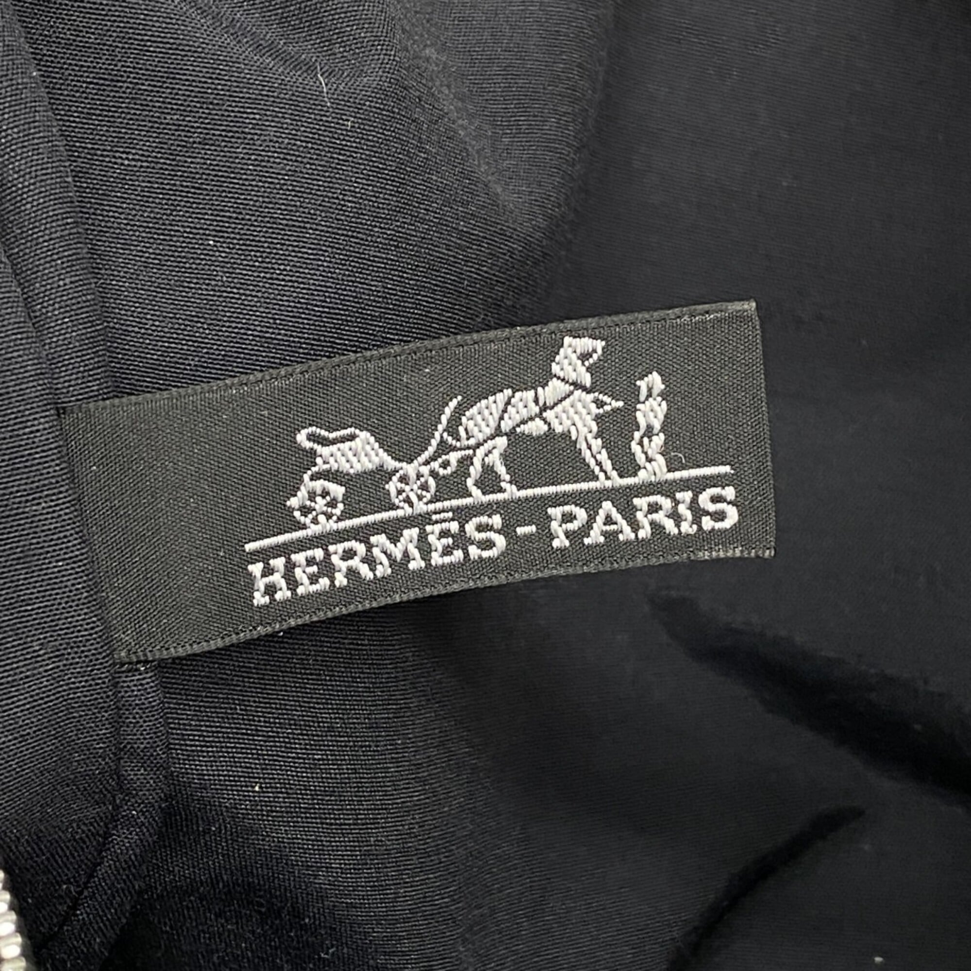 Hermes Gray Canvas Tote Bag (Pre-Owned)