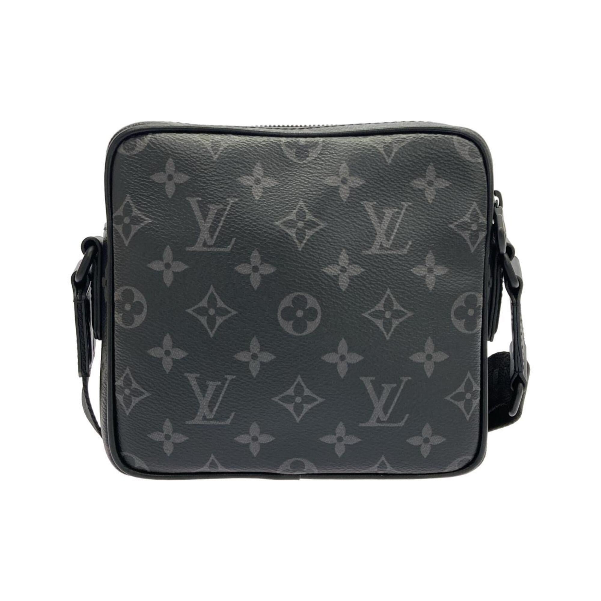 Louis Vuitton Black Coated Canvas Shoulder Bag (Pre-Owned)