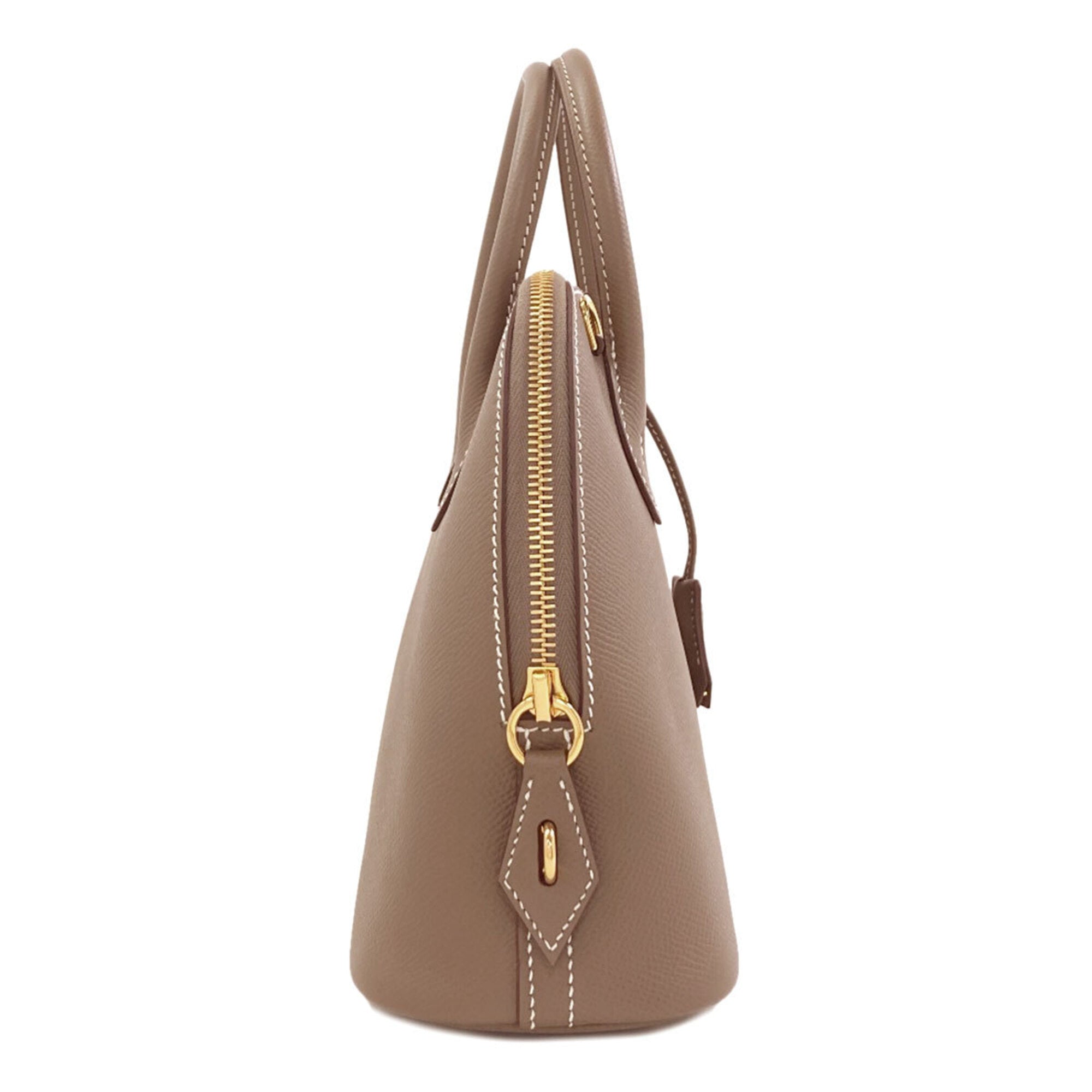Hermes Bolide Etoupe Gray Epsom Leather Handbag (Pre-Owned)