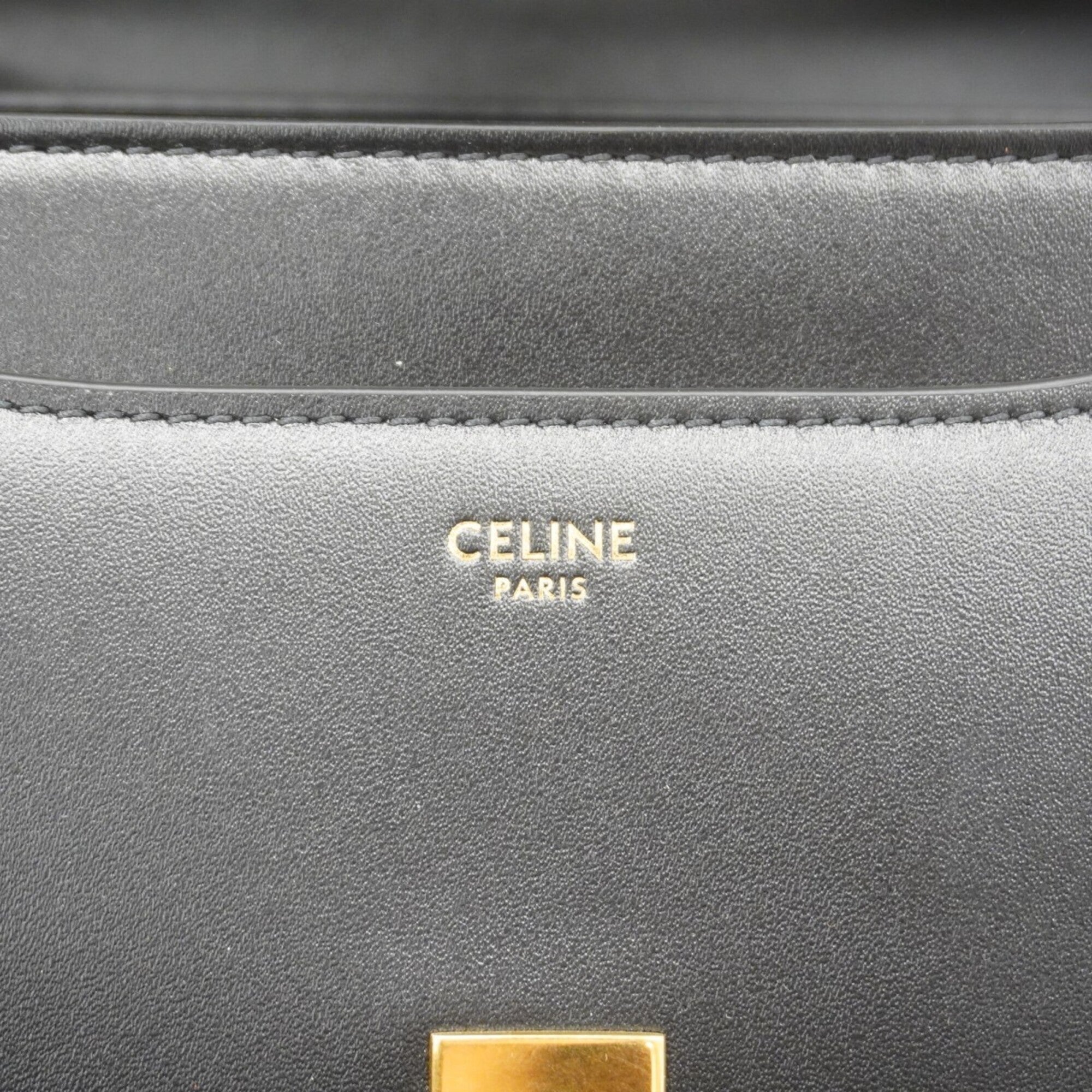 Celine Black Leather Handbag (Pre-Owned)