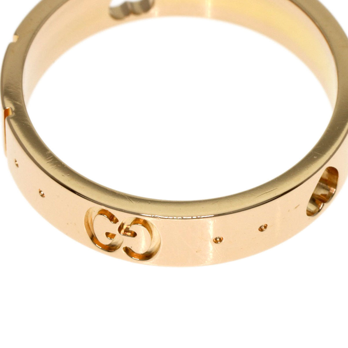 Gucci Icon Pink Gold (18K) Band Ring (Pre-Owned)