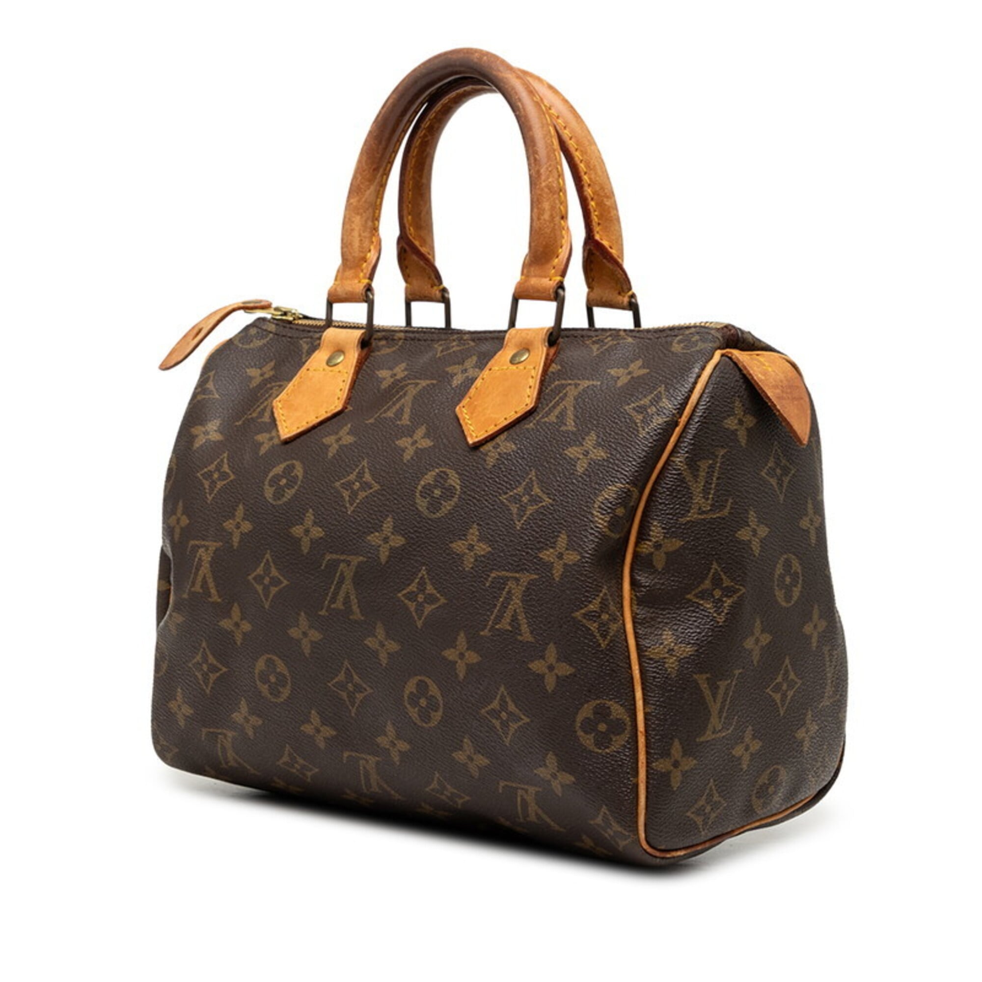 Louis Vuitton Monogram Brown Pvc Leather Boston Bag Handbag (Pre-Owned)