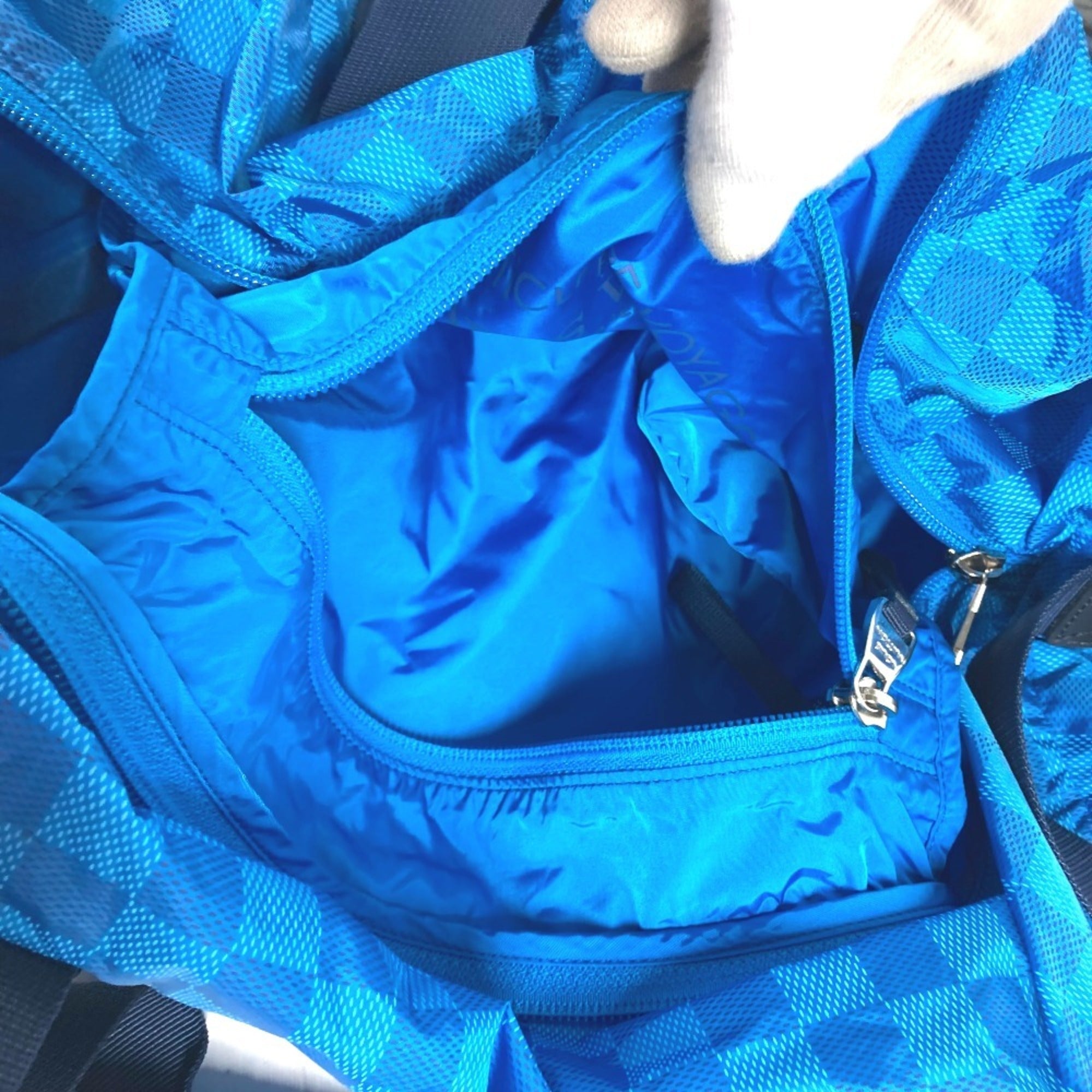 Louis Vuitton Blue Nylon Boston Bag Shoulder Bag (Pre-Owned)