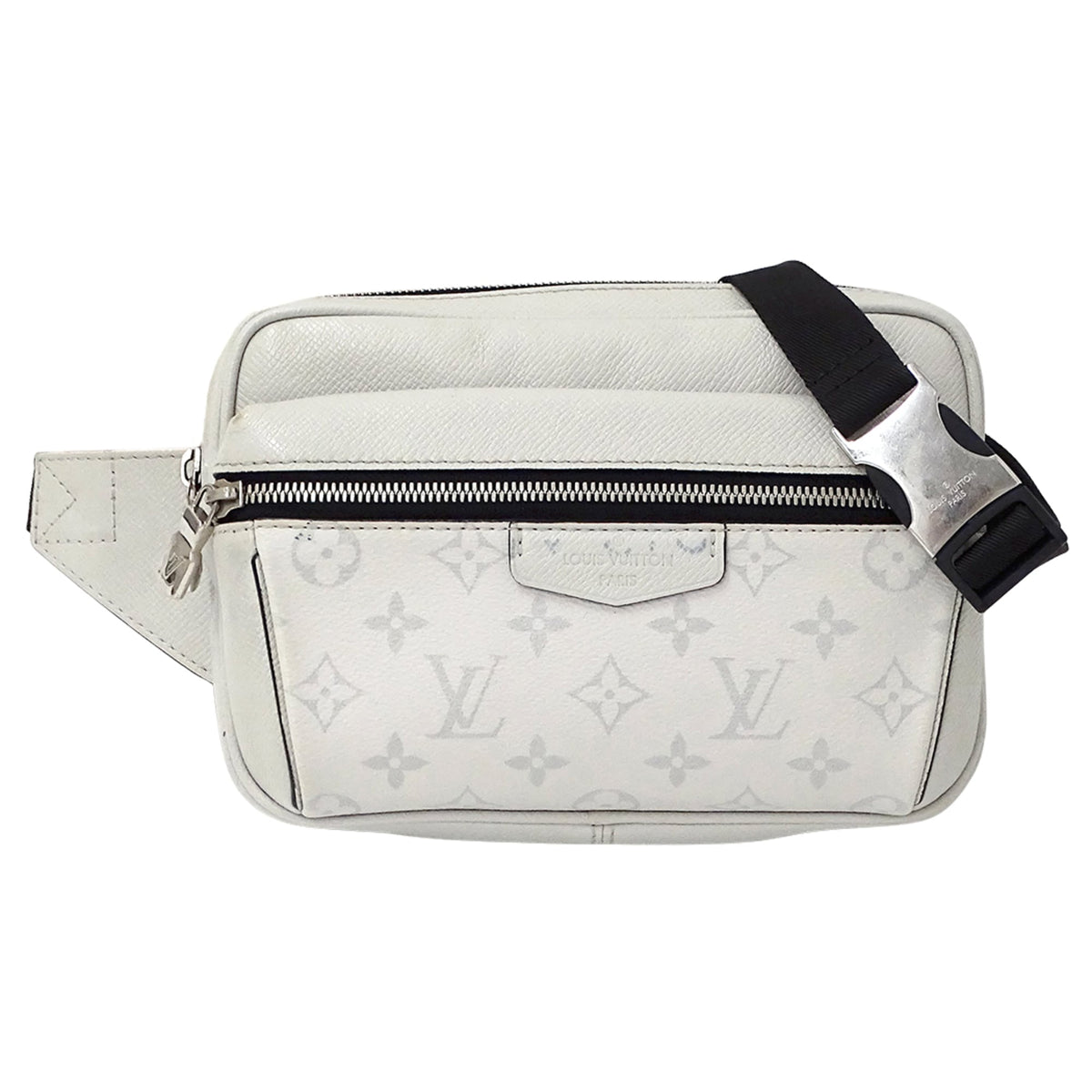 Louis Vuitton White Taigarama Handbag Sling Bag (Pre-Owned)