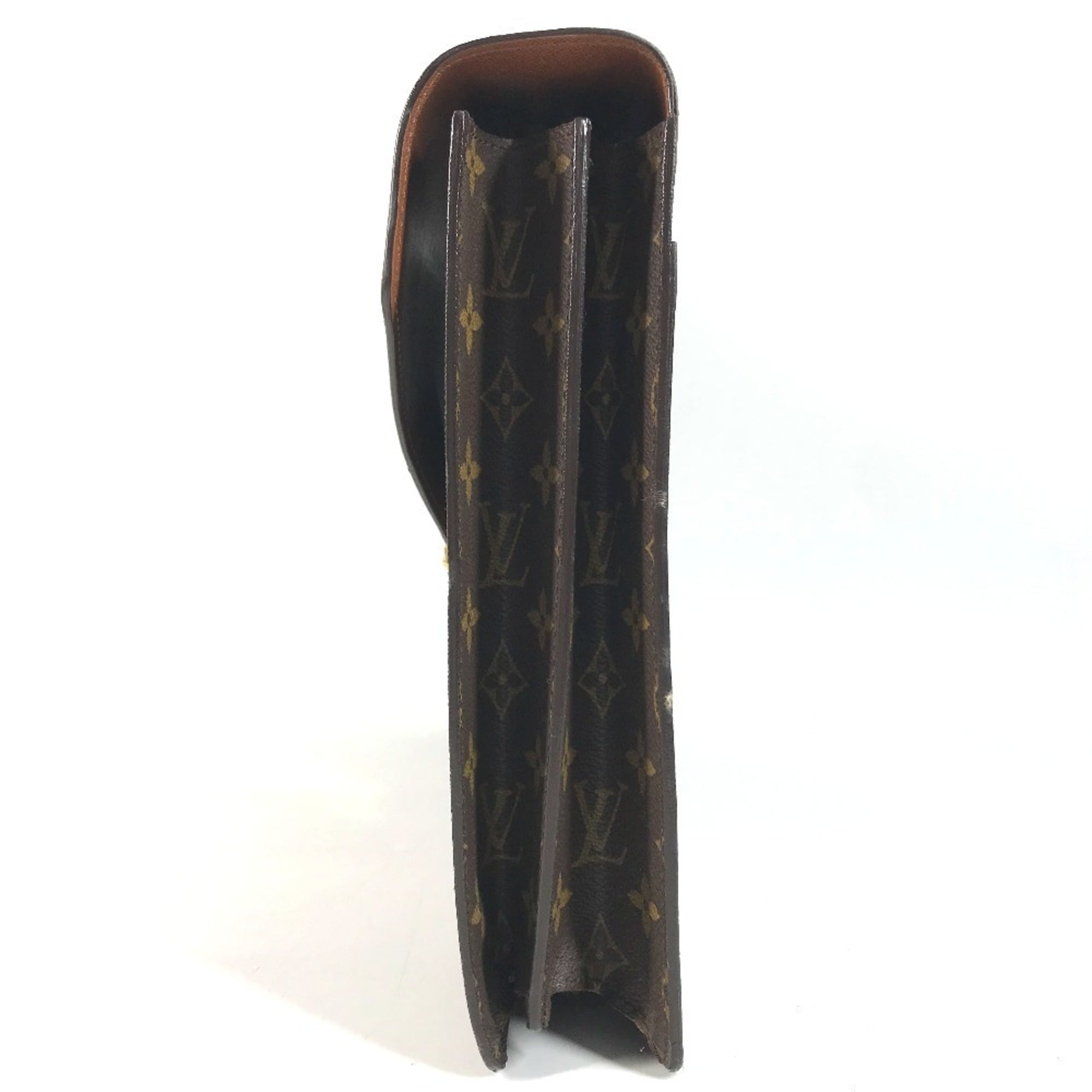 Louis Vuitton Brown Monogram Monogram Briefcase Handbag Tote Bag (Pre-Owned)