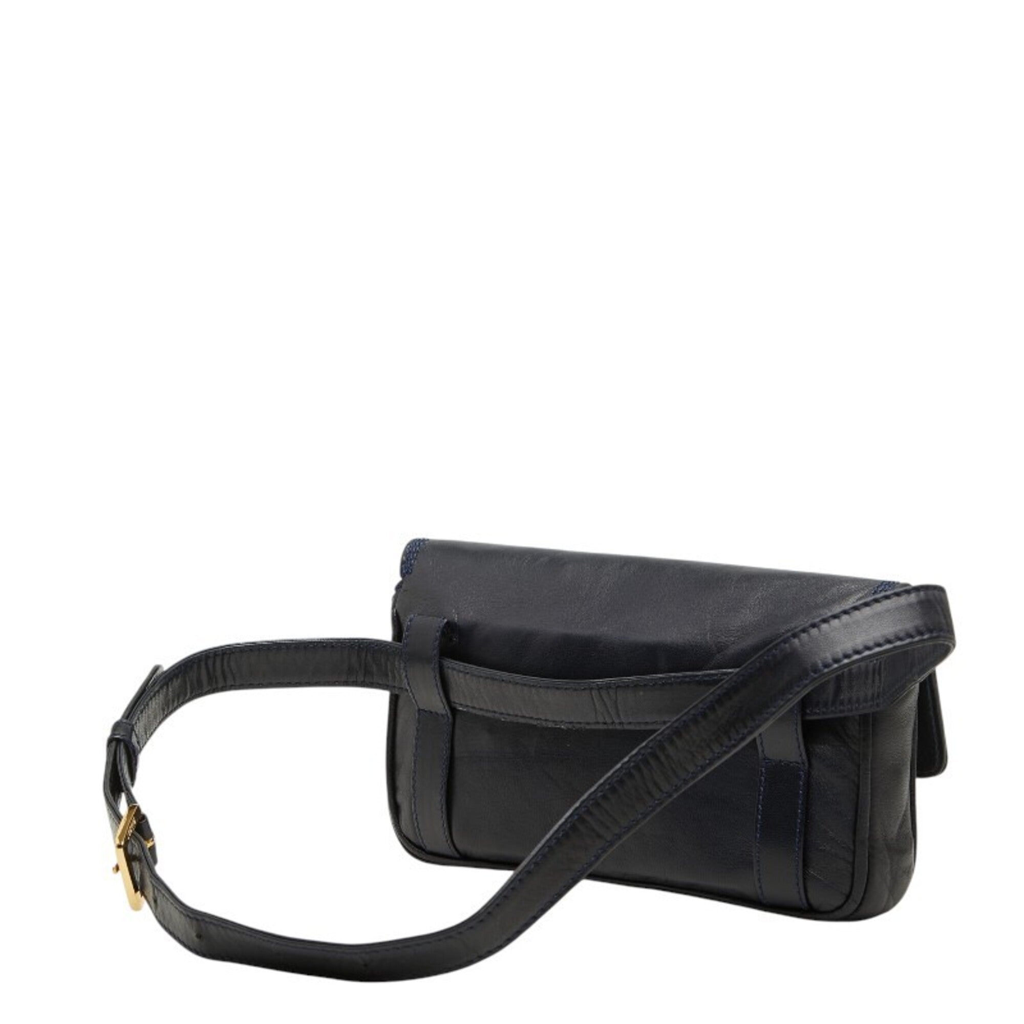 Loewe Navy Leather Sling Bag (Pre-Owned)