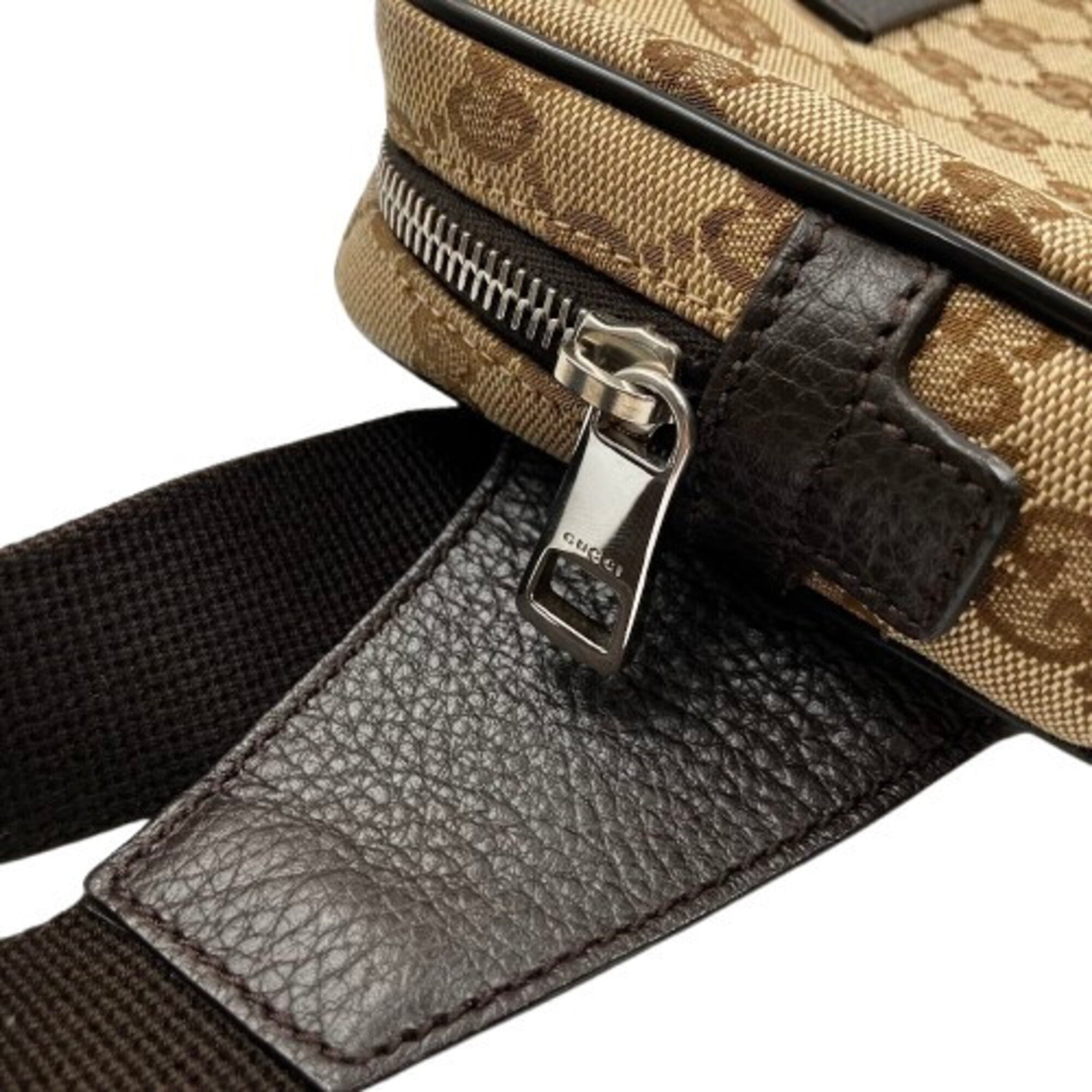Gucci Gg Canvas Brown Gg Canvas Sling Bag (Pre-Owned)
