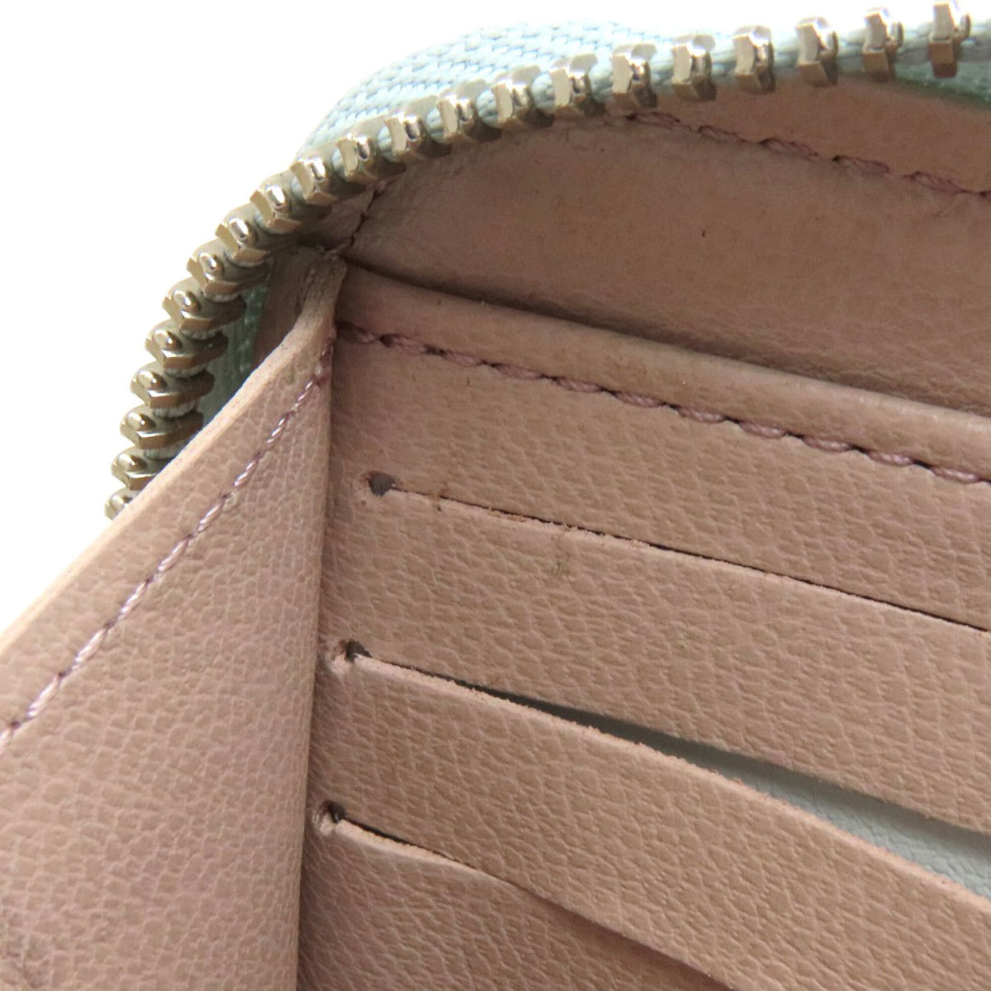 Louis Vuitton Gris Leather Long Wallet (Bi-Fold) (Pre-Owned)