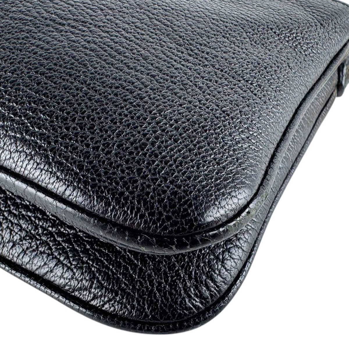 Miu Miu Black Leather Shoulder Bag (Pre-Owned)