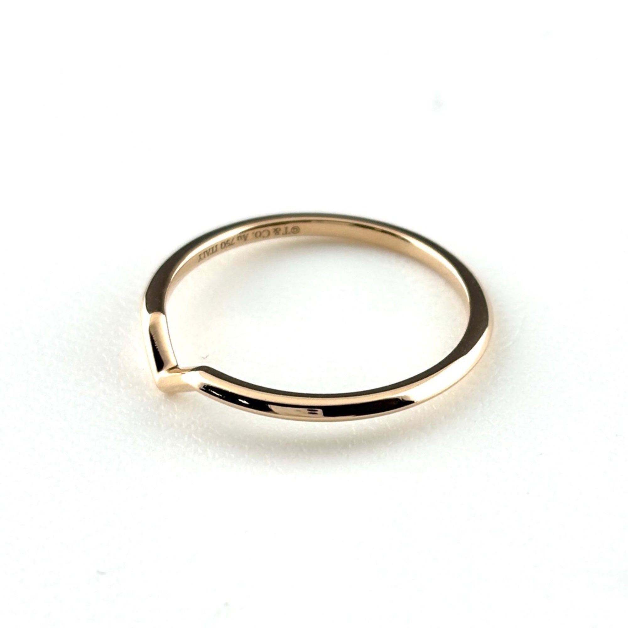Tiffany Pink Gold (18K) Band Ring (Pre-Owned)