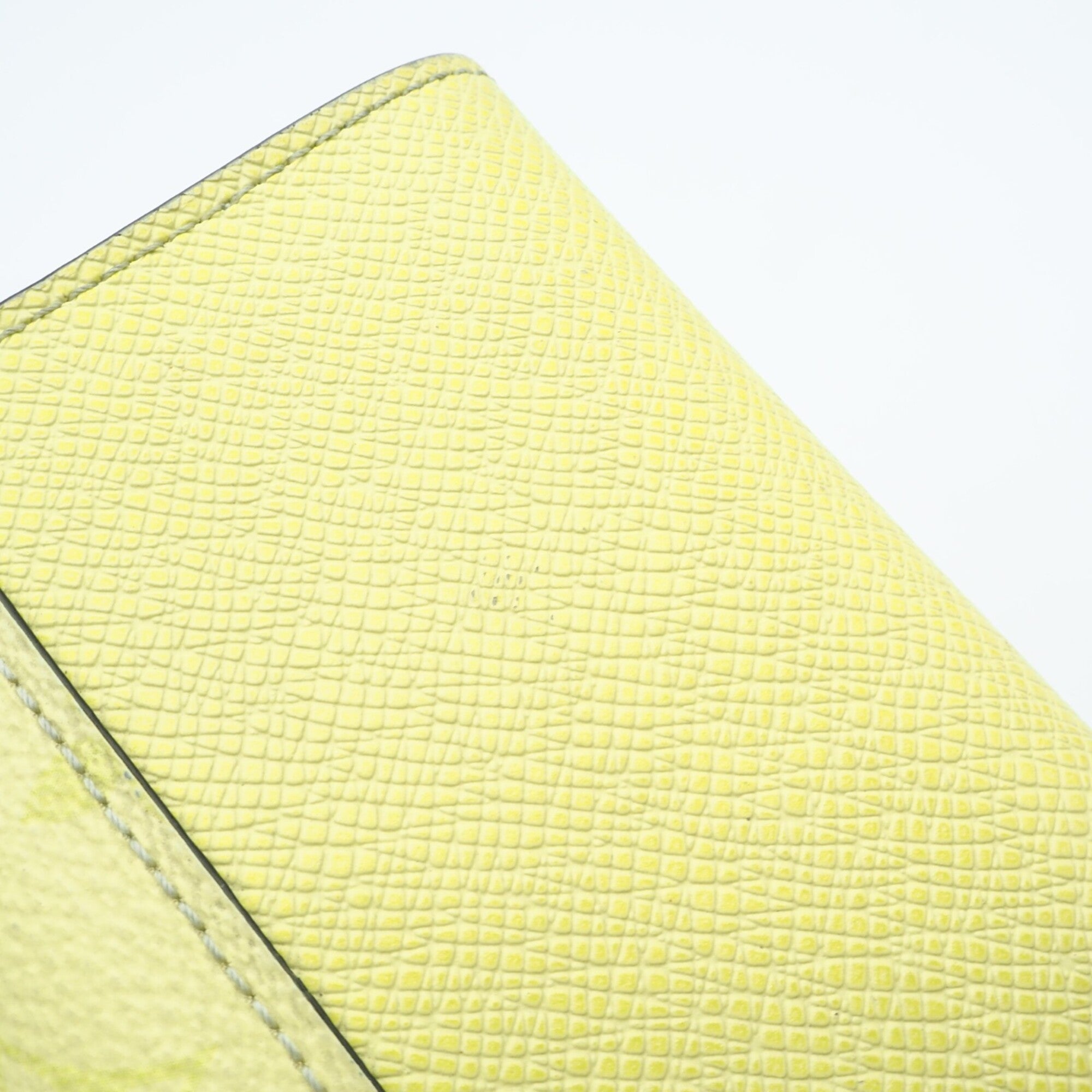 Louis Vuitton Taigarama Yellow Coated Canvas Wallet (Tri-Fold) (Pre-Owned)