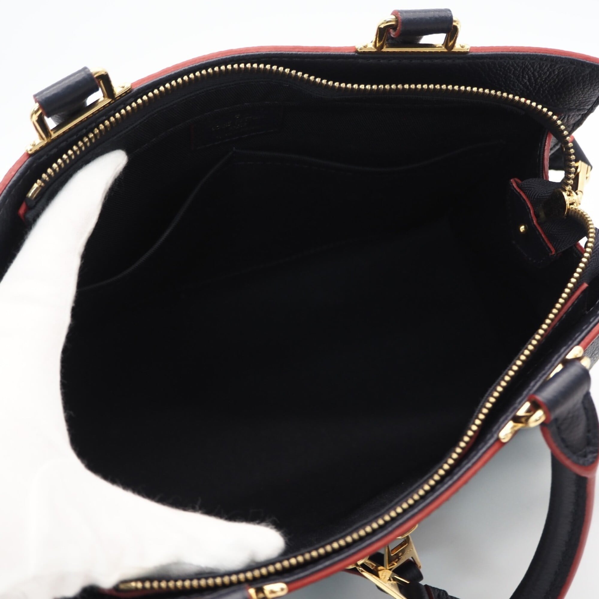 Louis Vuitton Monogram Empreinte Marine Rouge Monogram Navy Red Color Monogram Empreinte Handbag (Pre-Owned)