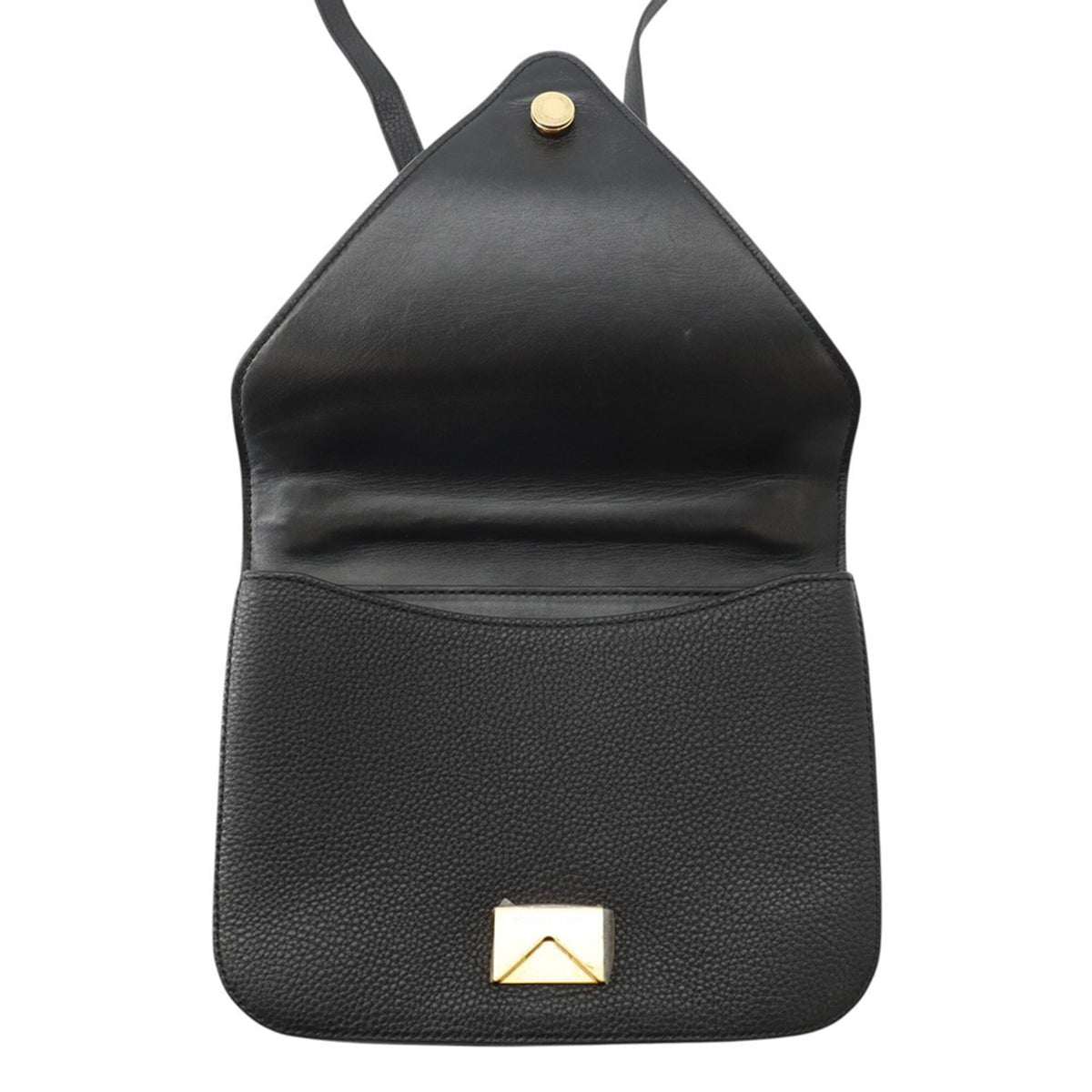 Bottega Veneta Black Leather Handbag Shoulder Bag (Pre-Owned)