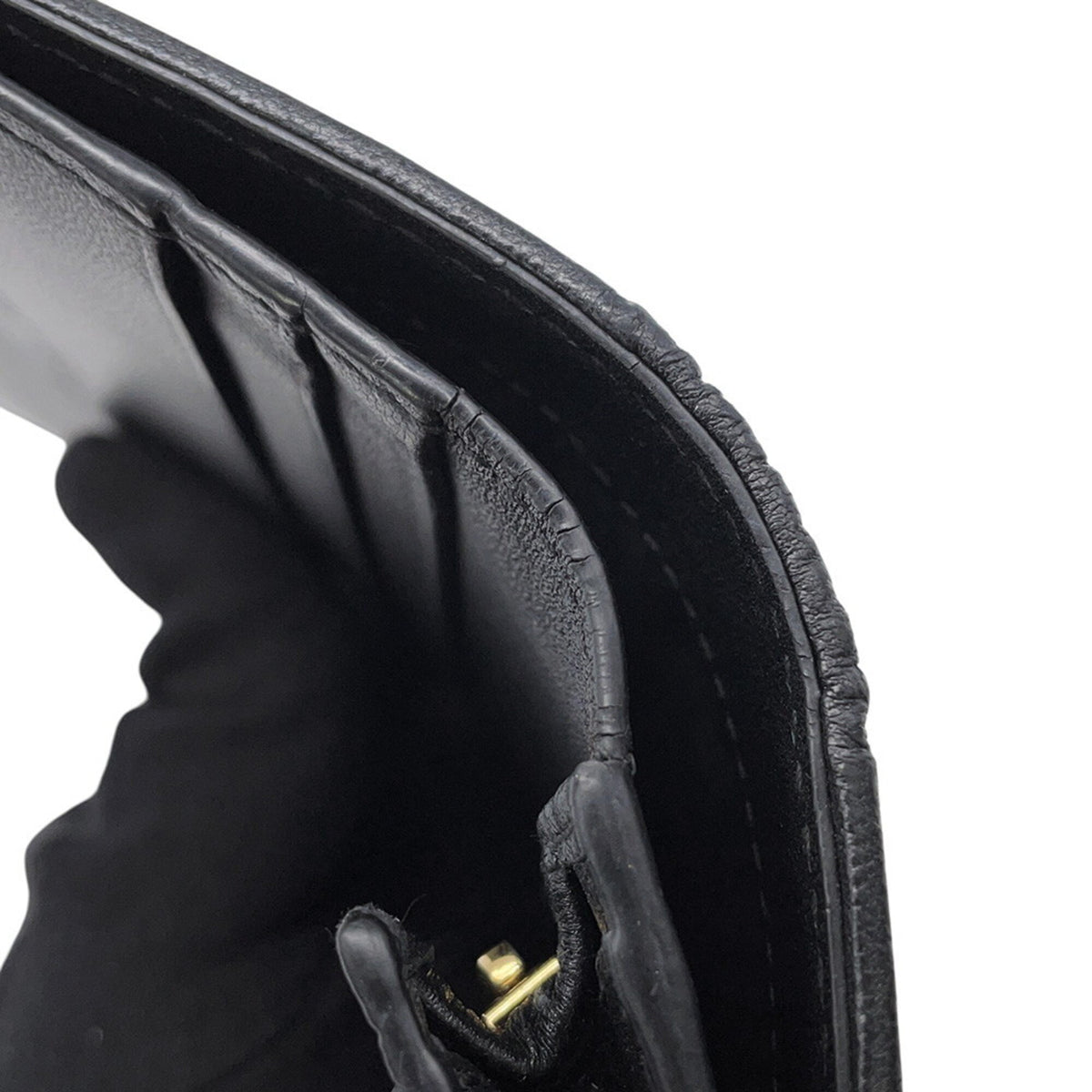 Christian Dior Black Leather Wallet (Bi-Fold) (Pre-Owned)
