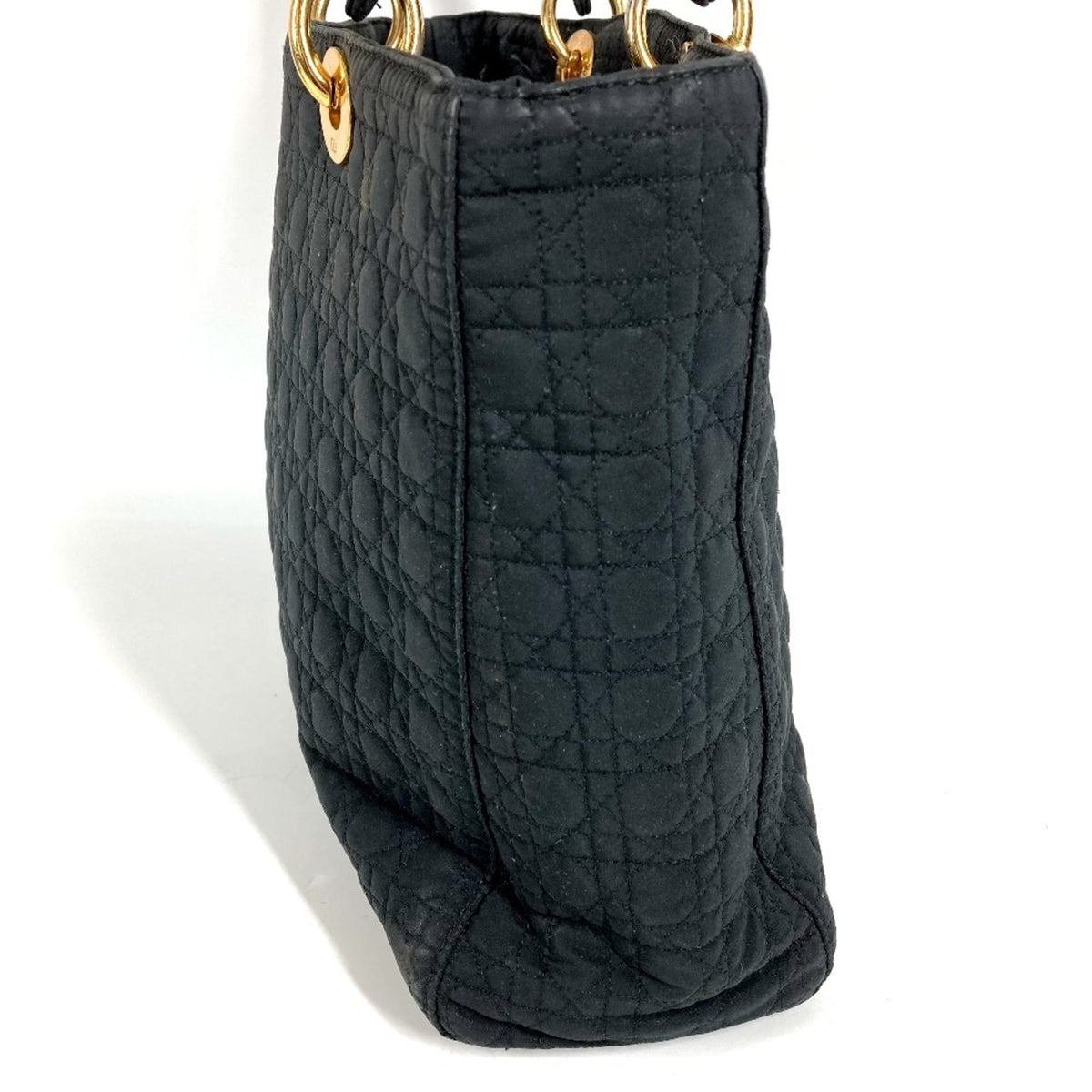 Christian Dior Black Nylon Canvas Handbag Tote Bag (Pre-Owned)
