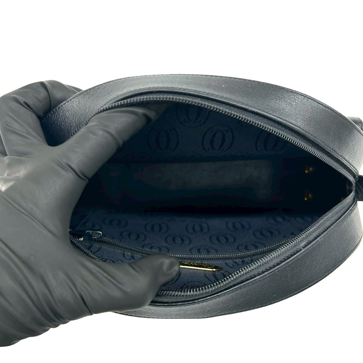 Cartier Black Leather Pochette Shoulder Bag (Pre-Owned)
