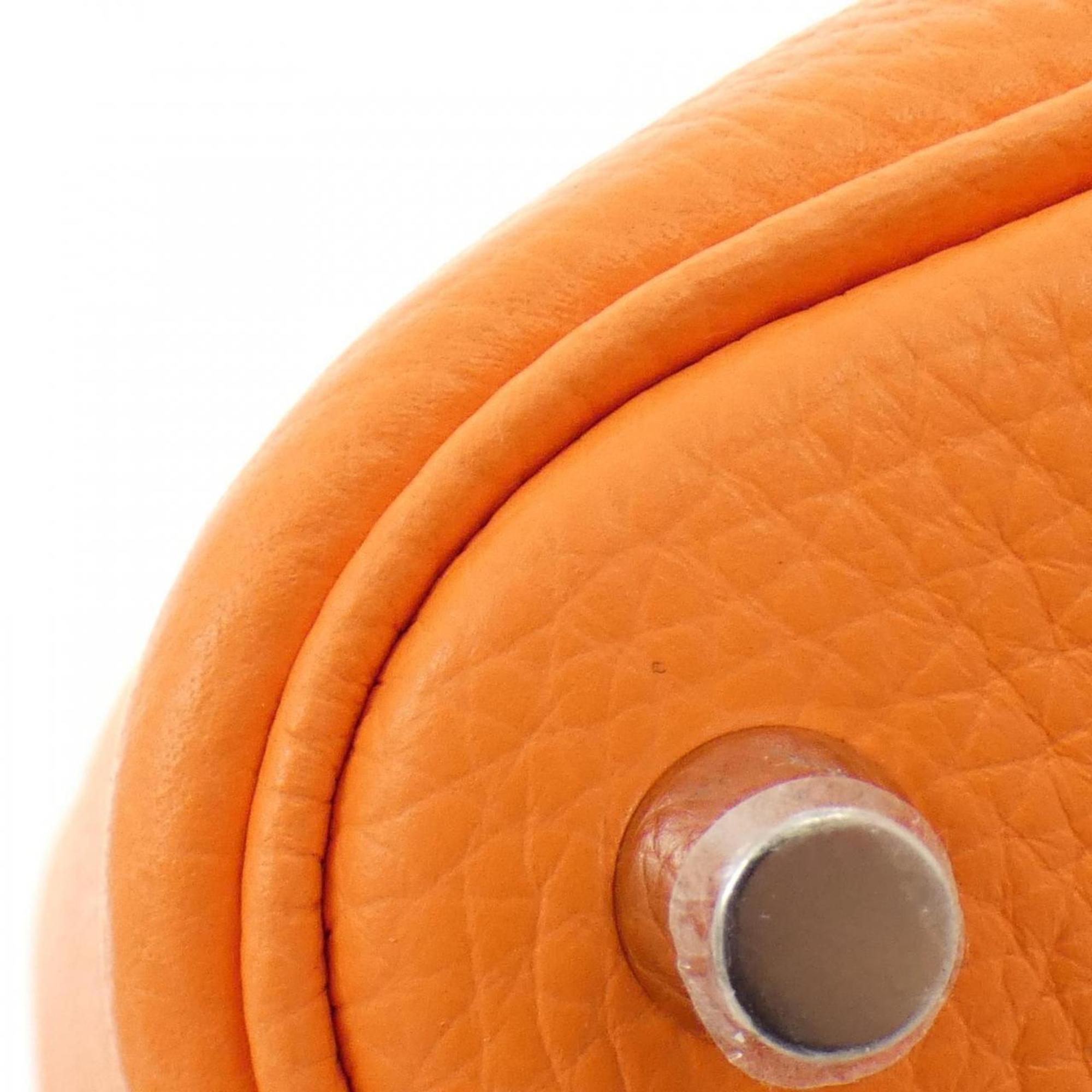 Hermes Picotin Orange Rose Azalee Taurillon Clemence Leather Swift Leather Handbag (Pre-Owned)