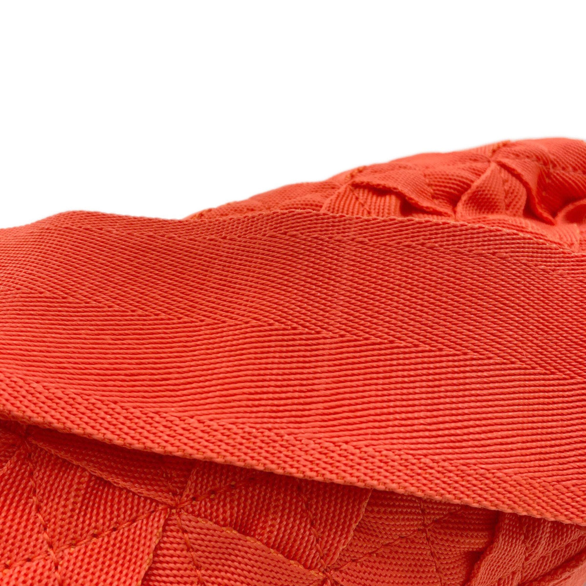 Bottega Veneta Orange Canvas Sling Bag (Pre-Owned)