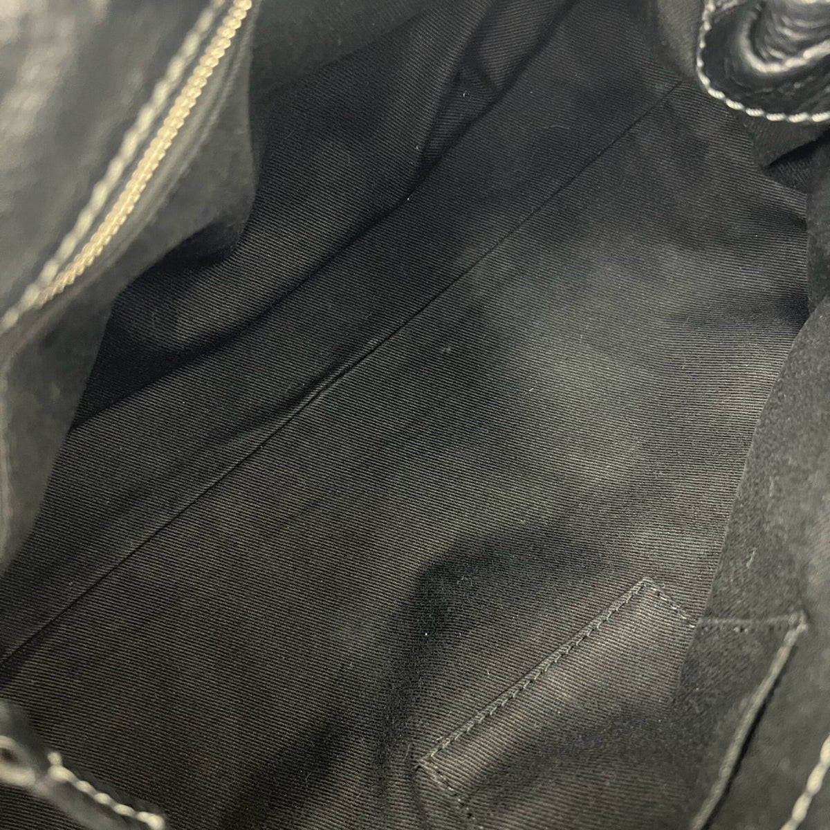 Chloé Black Leather Boston Bag Handbag Tote Bag (Pre-Owned)