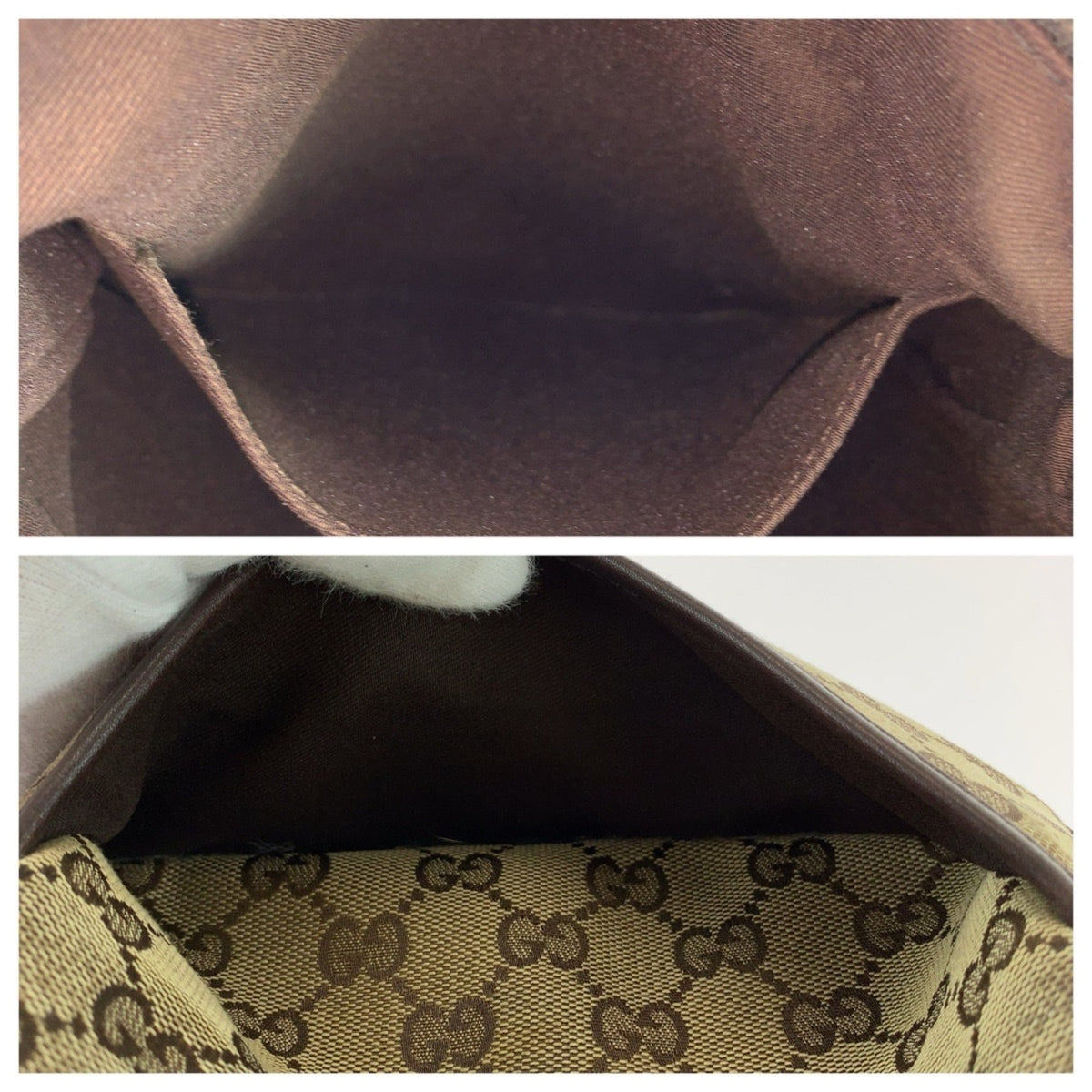 Gucci Brown Gg Canvas Pochette Shoulder Bag (Pre-Owned)
