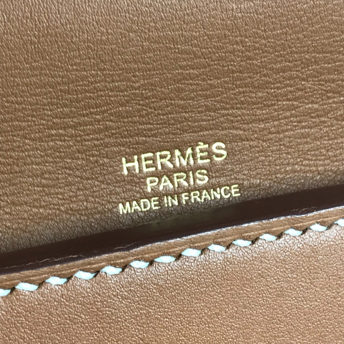 Hermes Gold Togo Leather Handbag Shoulder Bag (Pre-Owned)