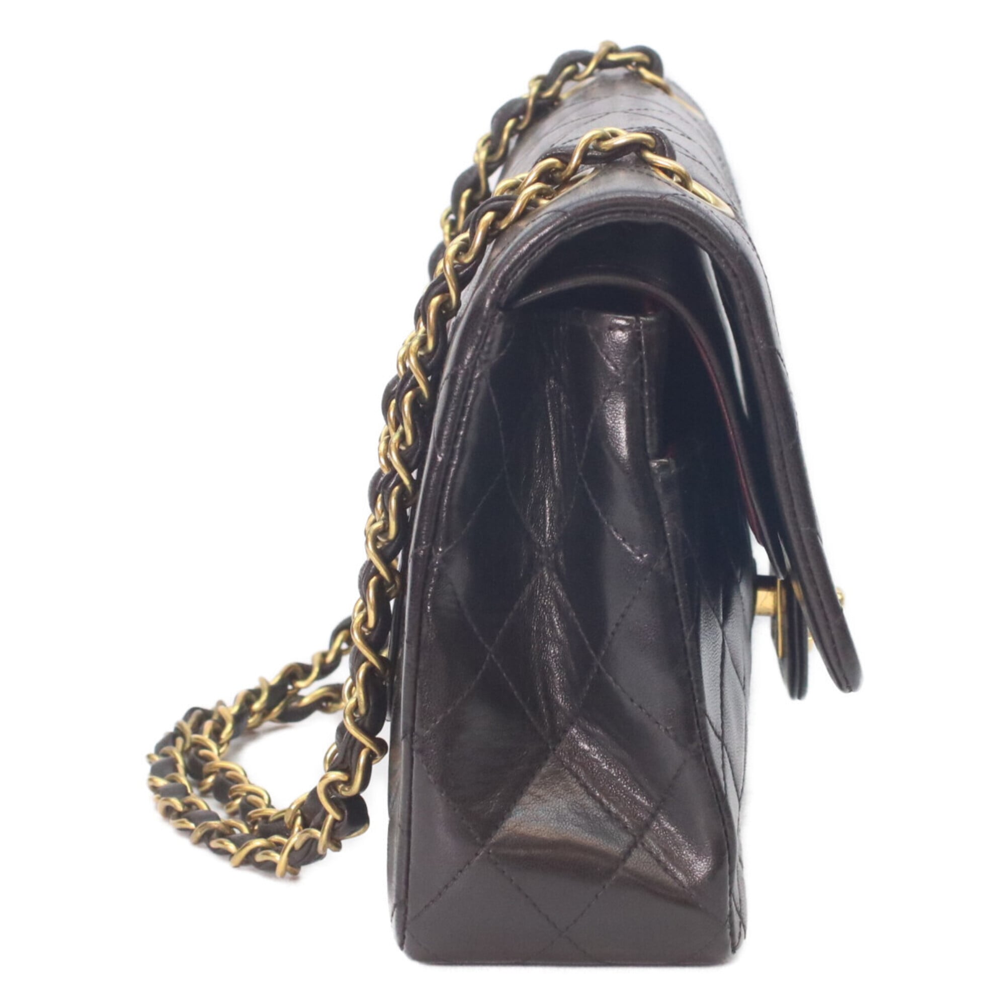 Chanel Black Leather Shoulder Bag (Pre-Owned)
