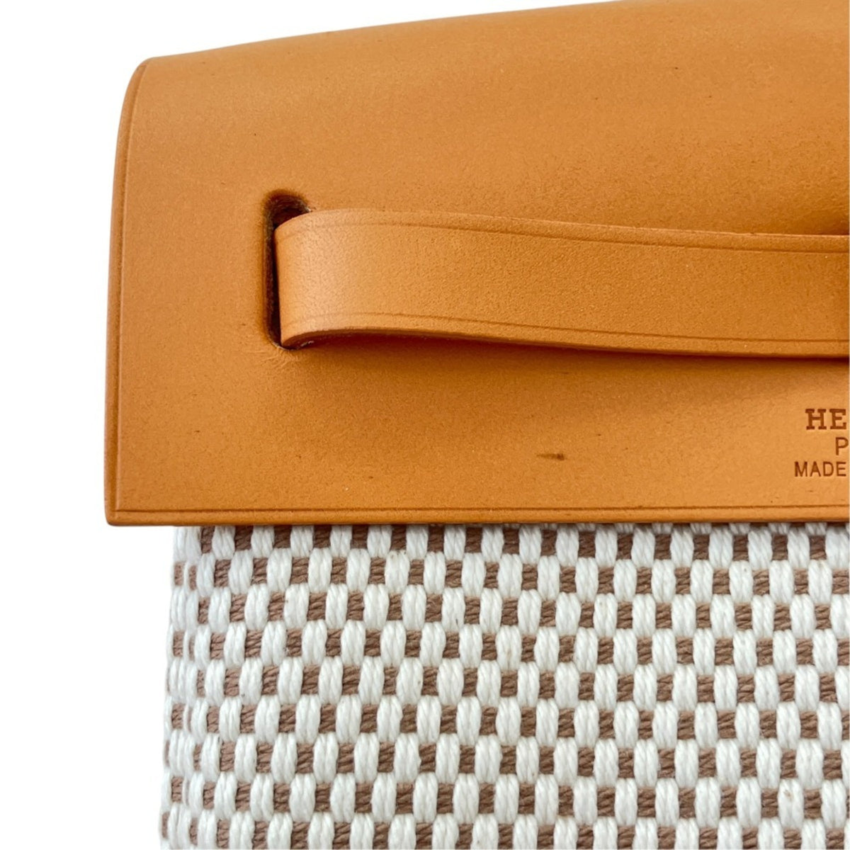 Hermes Beige Canvas Toile H Shoulder Bag (Pre-Owned)