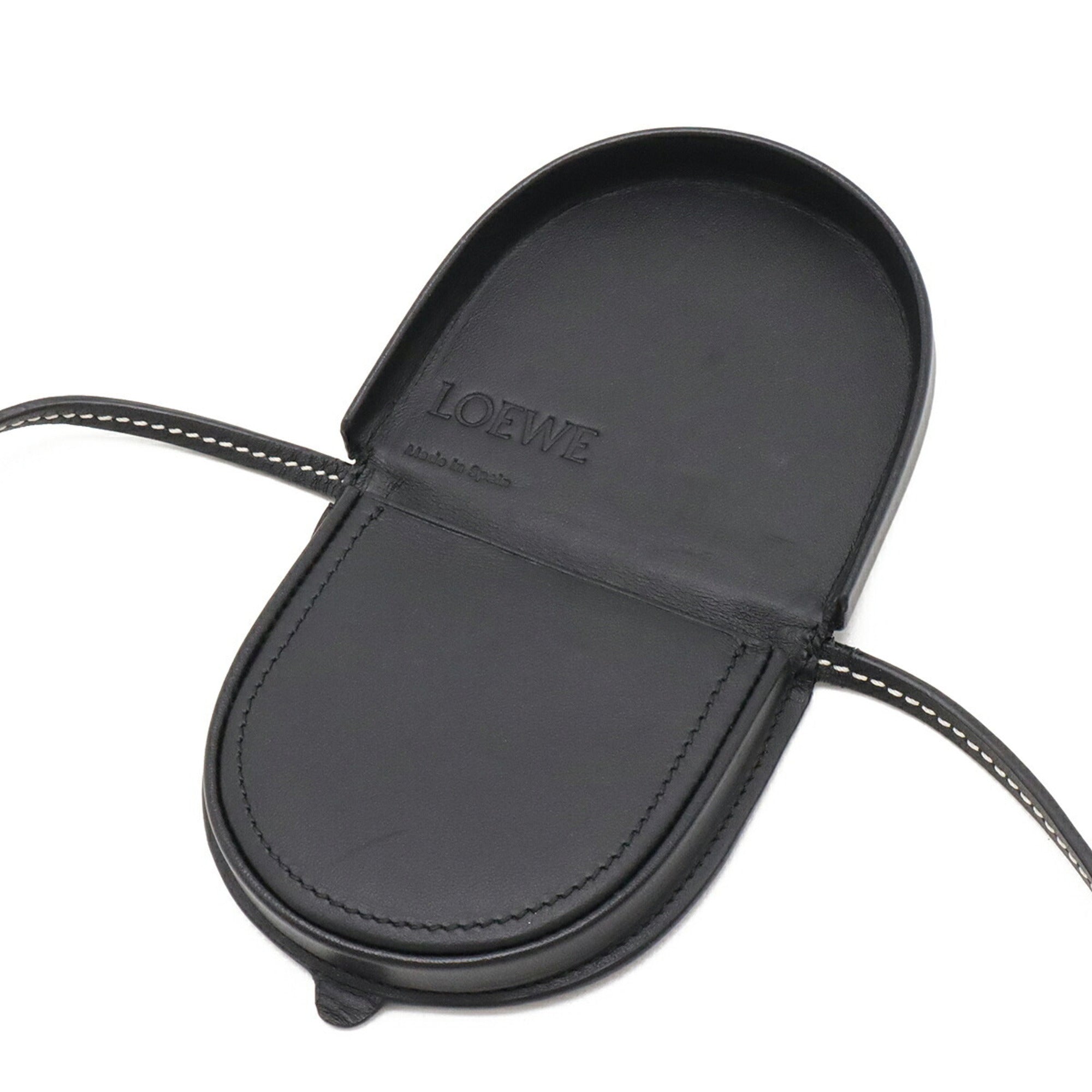 Loewe Black Leather Pochette Pouch Shoulder Bag (Pre-Owned)