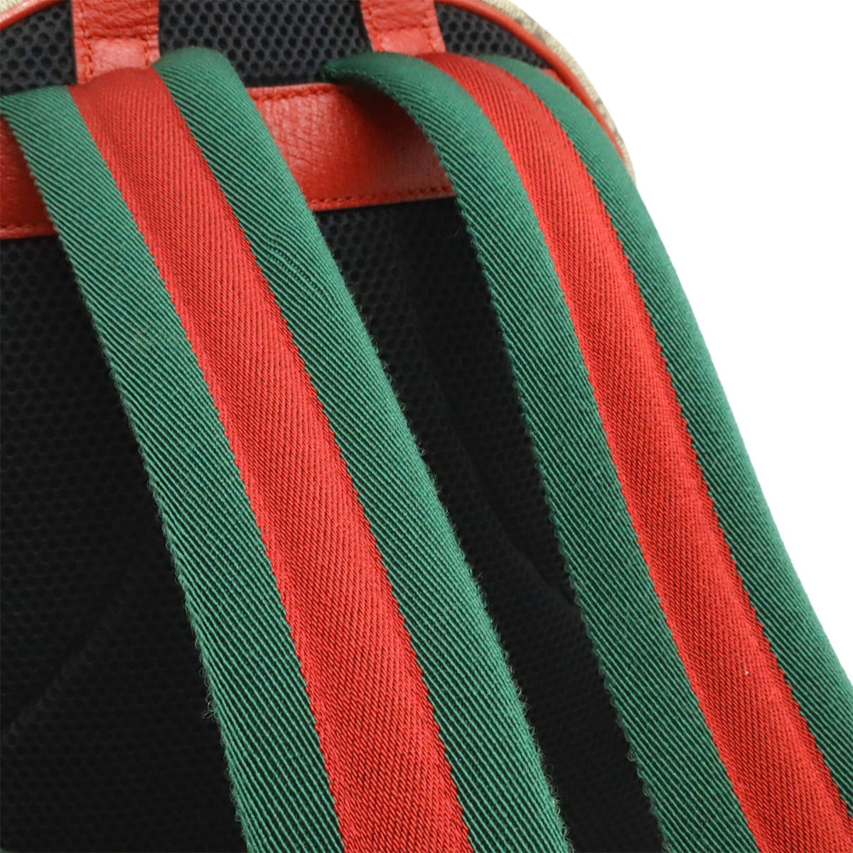 Gucci Beige Green Pink Gg Supreme Backpack (Pre-Owned)