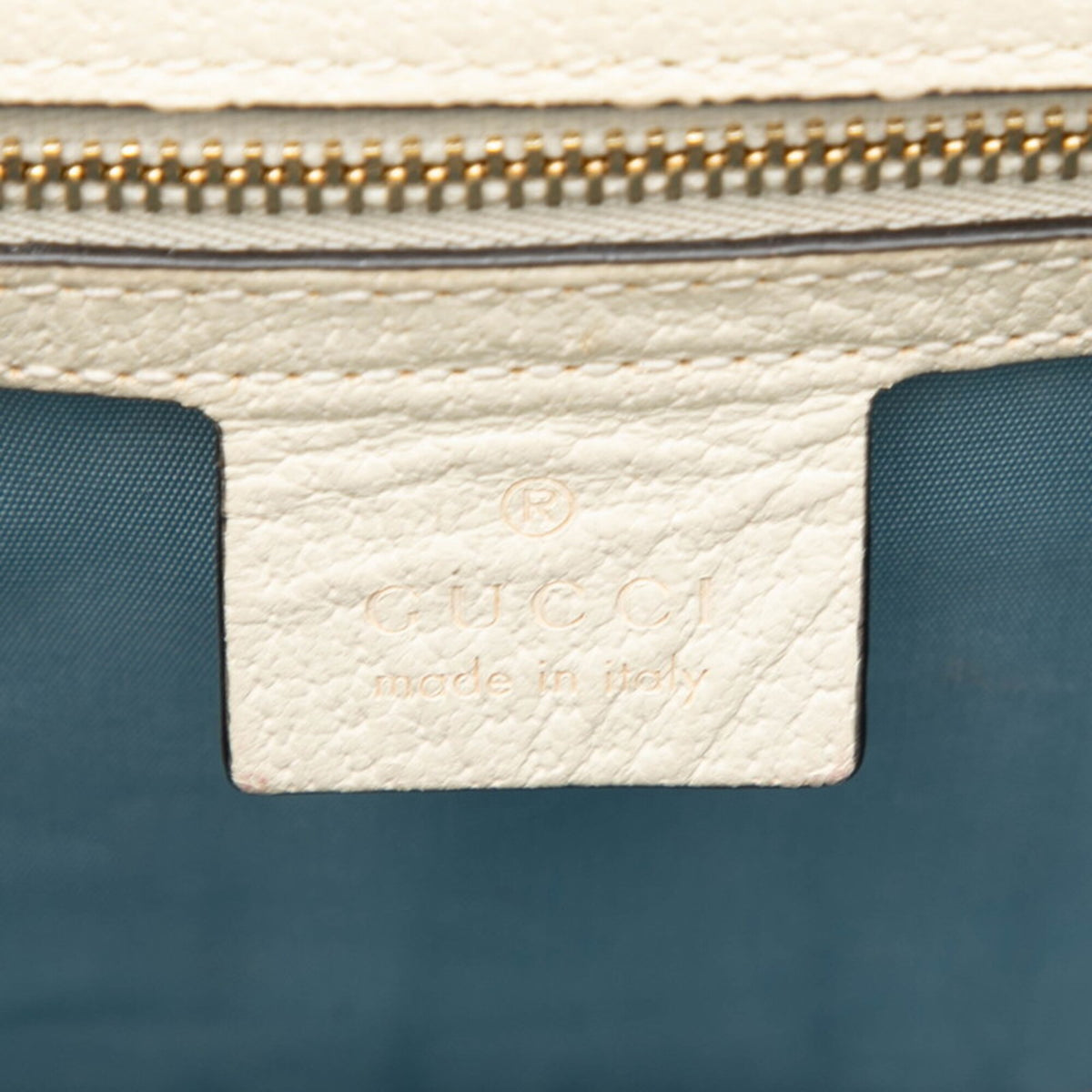 Gucci Ivory Leather Shoulder Bag (Pre-Owned)